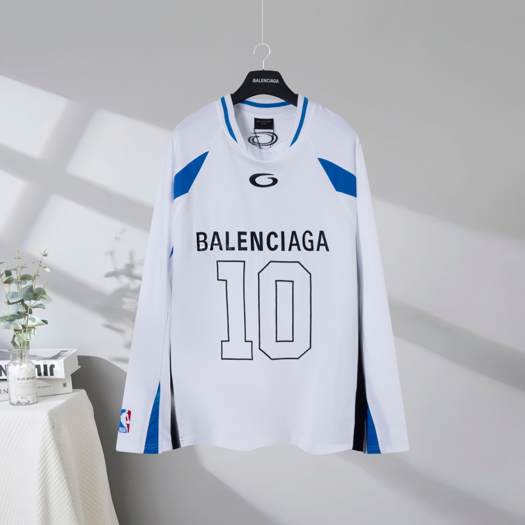 P130 (Nota: tela de algodón puro) Máxima calidad en el mercado BALENCIAGA/Balenciaga 2026SS nueva serie conjunta de la …