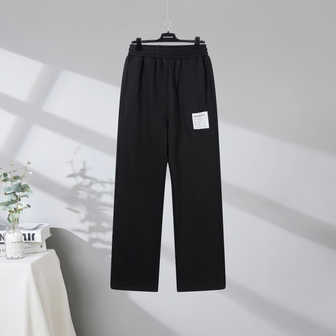 P115 Máxima calidad del mercado BALENCIAGA/Balenciaga 2026SS Pantalones deportivos y pantalones con diseño de etiqueta …