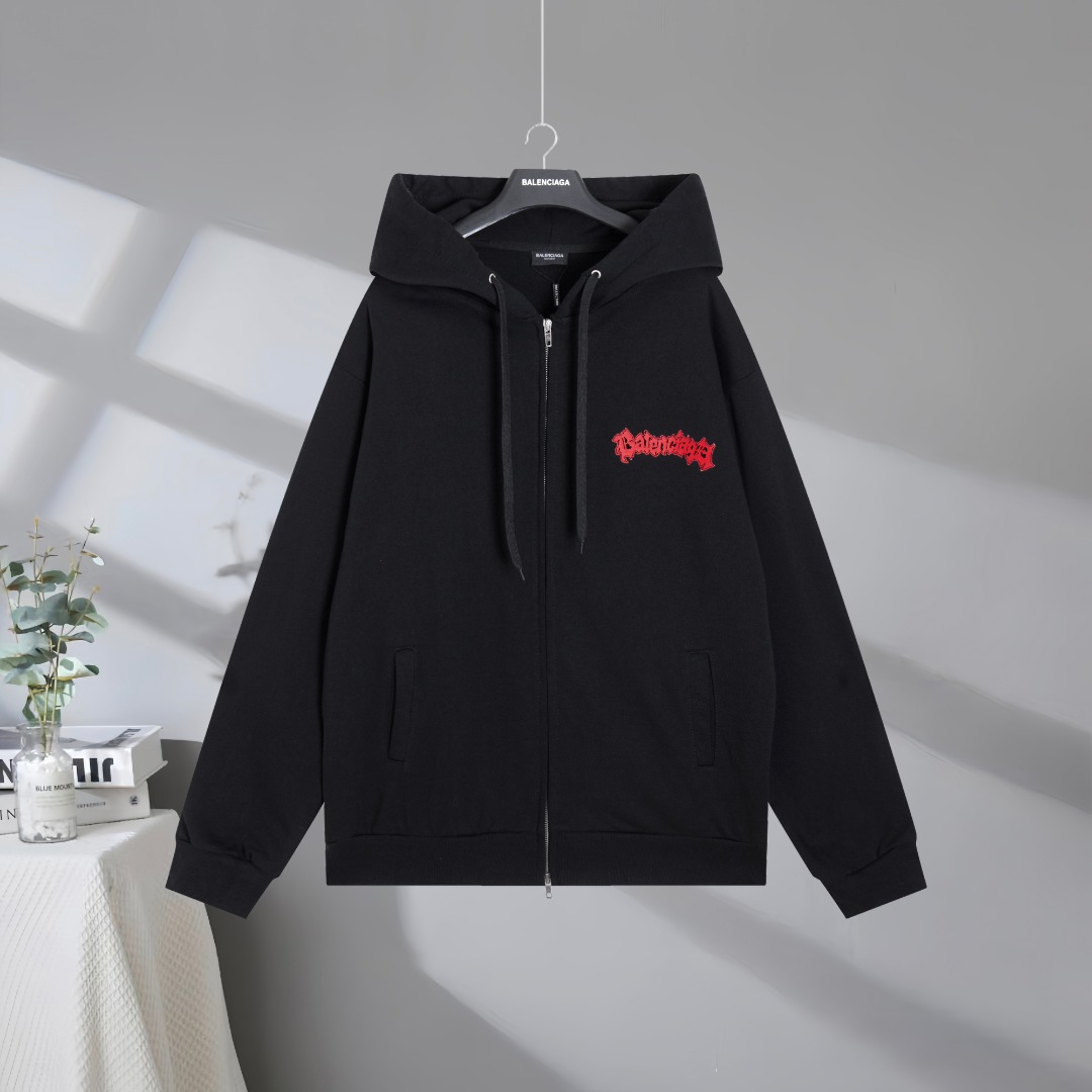 P165 Máxima calidad en el mercado BALENCIAGA/ Balenciaga 2026SS salon de couture sudadera con estampado de roca oscura …