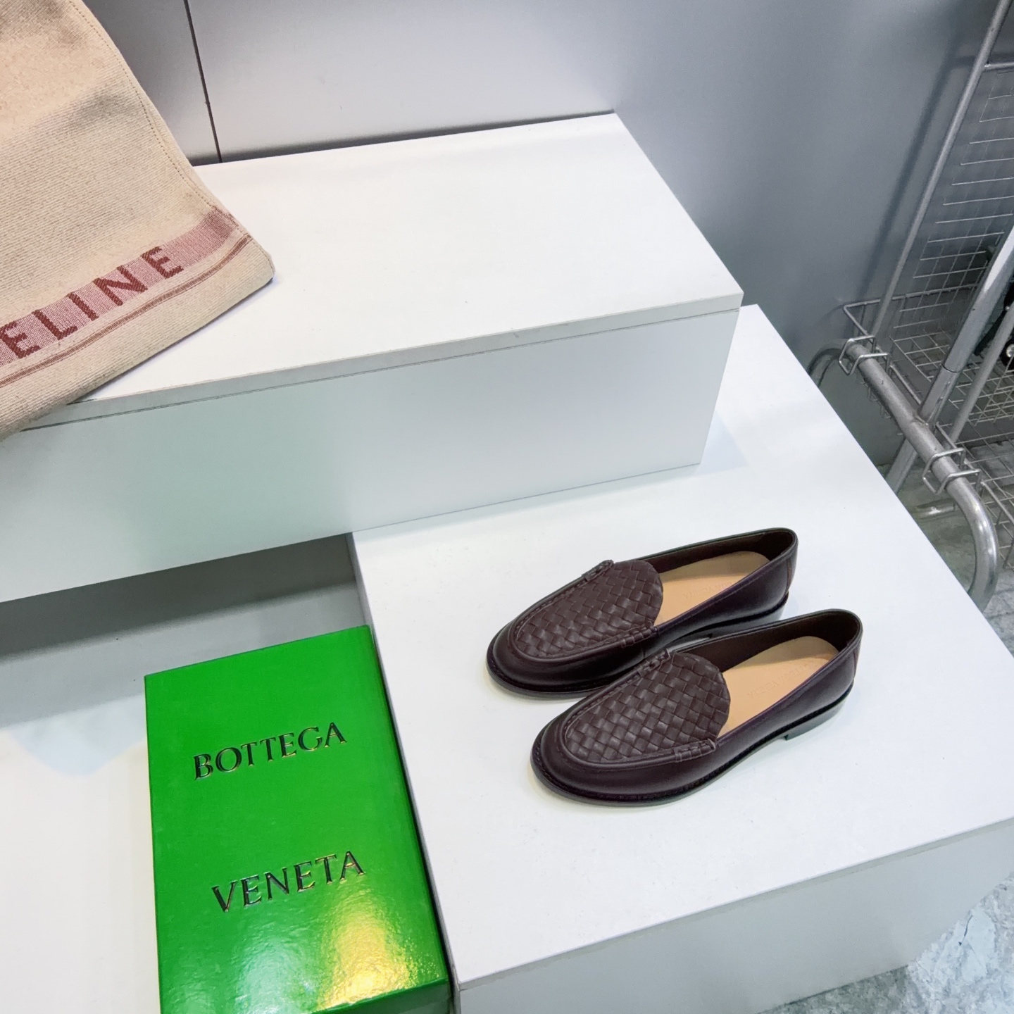 BV Woven Penny Loafers