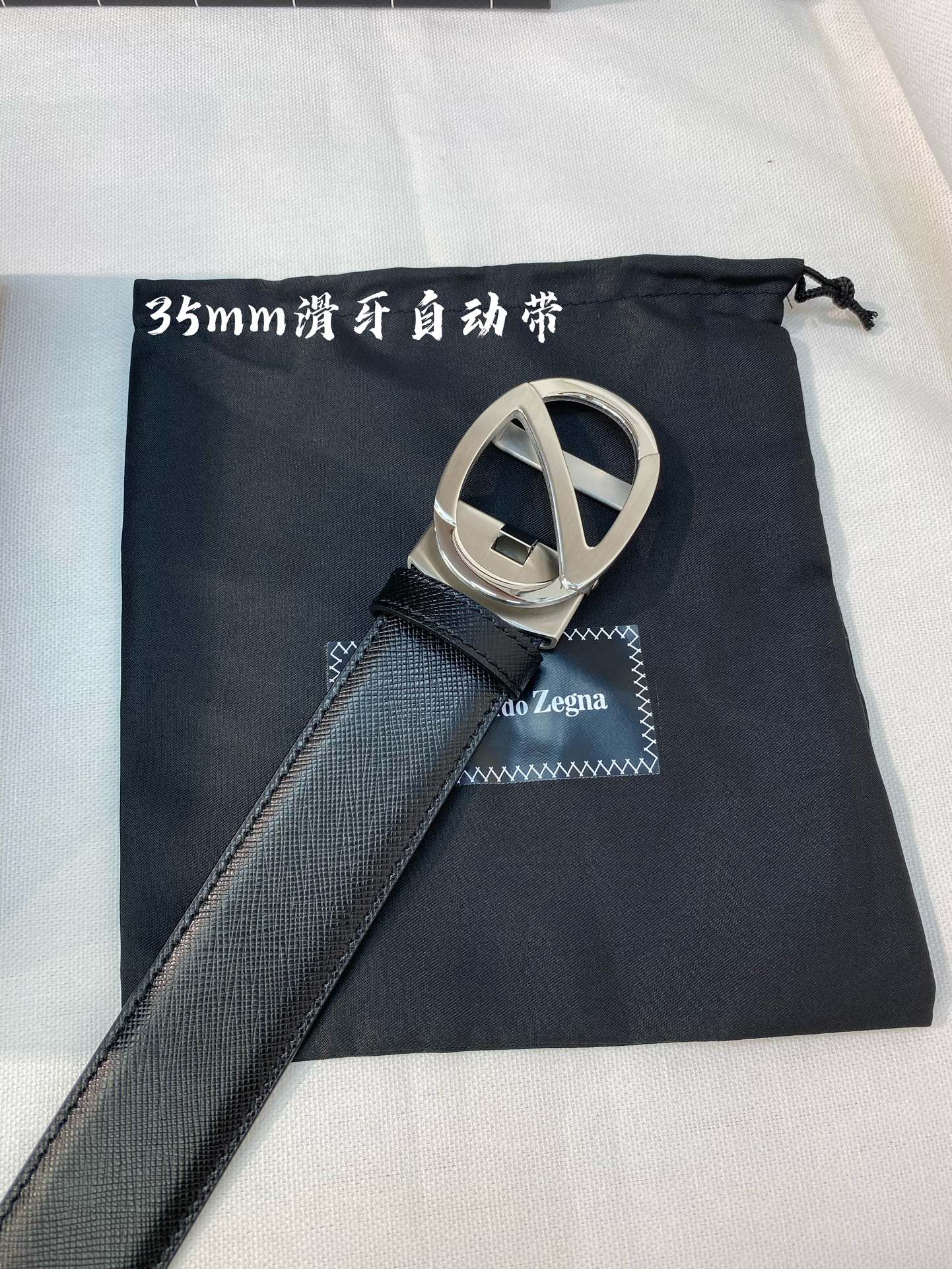 NO:138173,Original single Jenia men's automatic belt - width 34MM 316 fine steel buckle, seiko crafted, soft feel, can be cut, belt, zegna19860909原单 杰尼亚男士自动腰带- 宽度34MM 316精品钢扣 精工打造 手感柔软 可以裁剪,皮带,zegna,Belt