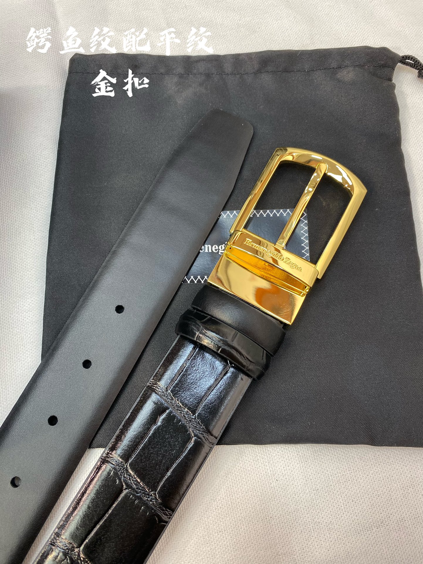 杰尼亚男士腰带-宽度35MM316精品扣精工打造进口小牛皮独特设计工艺手感柔软可以裁剪