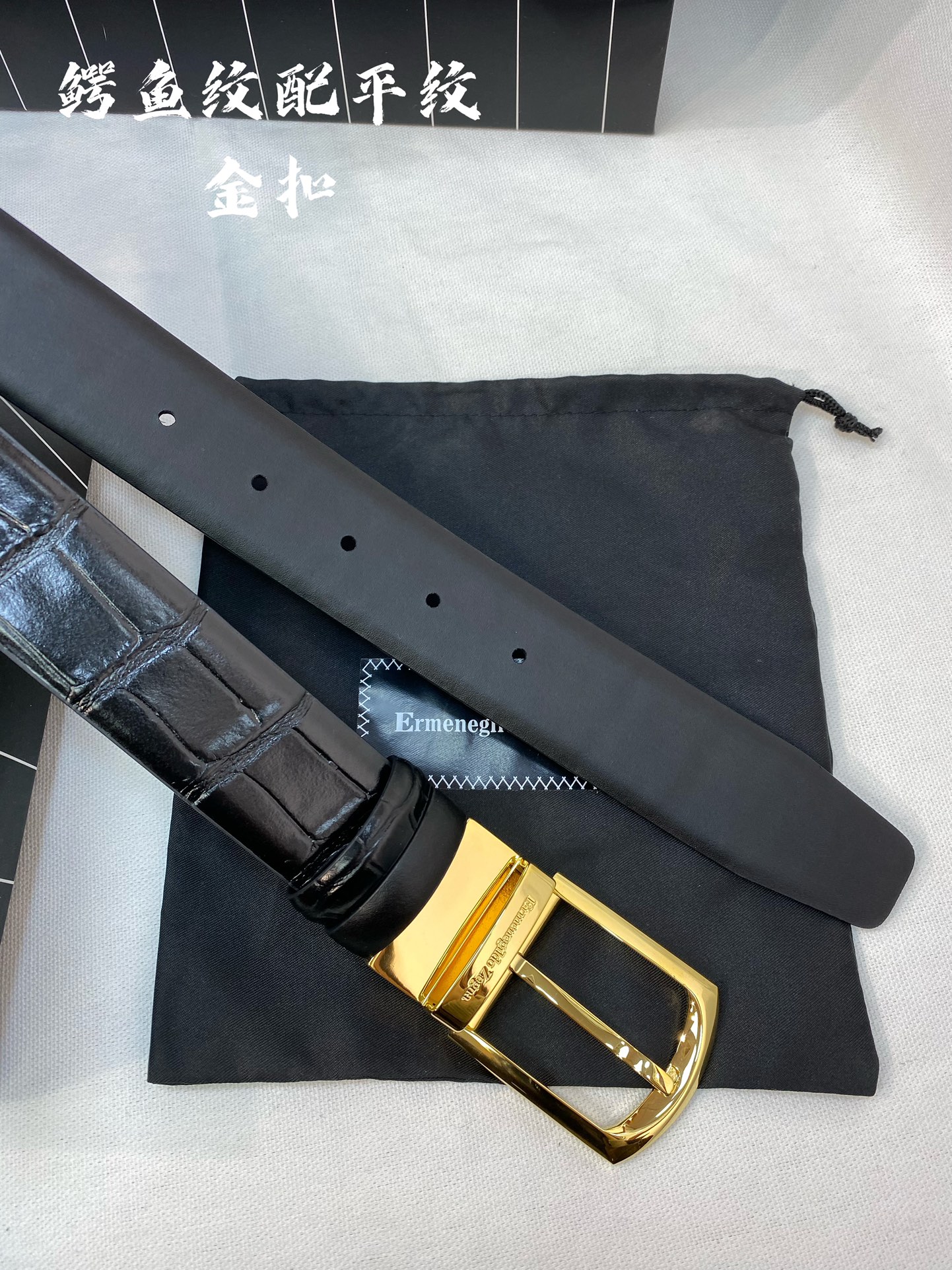 杰尼亚男士腰带-宽度35MM316精品扣精工打造进口小牛皮独特设计工艺手感柔软可以裁剪