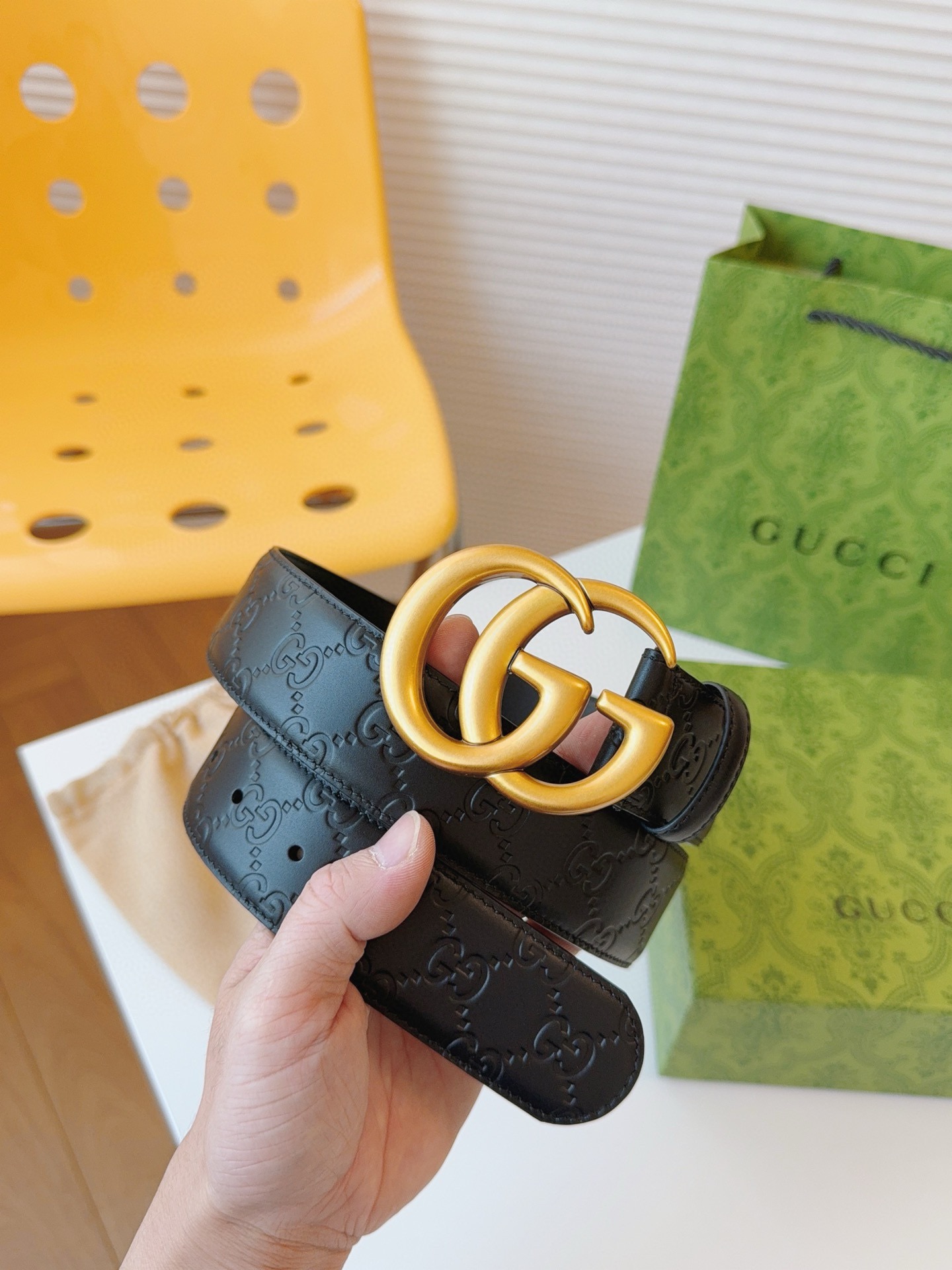 Gucci古奇官网经典正品规格4.0cm原版品质头层小牛皮压花进口头层底