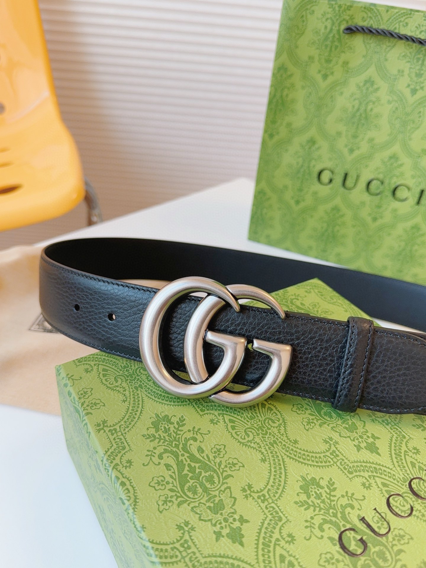 Gucci古奇官网经典正品规格4.0cm原版品质头层小牛皮