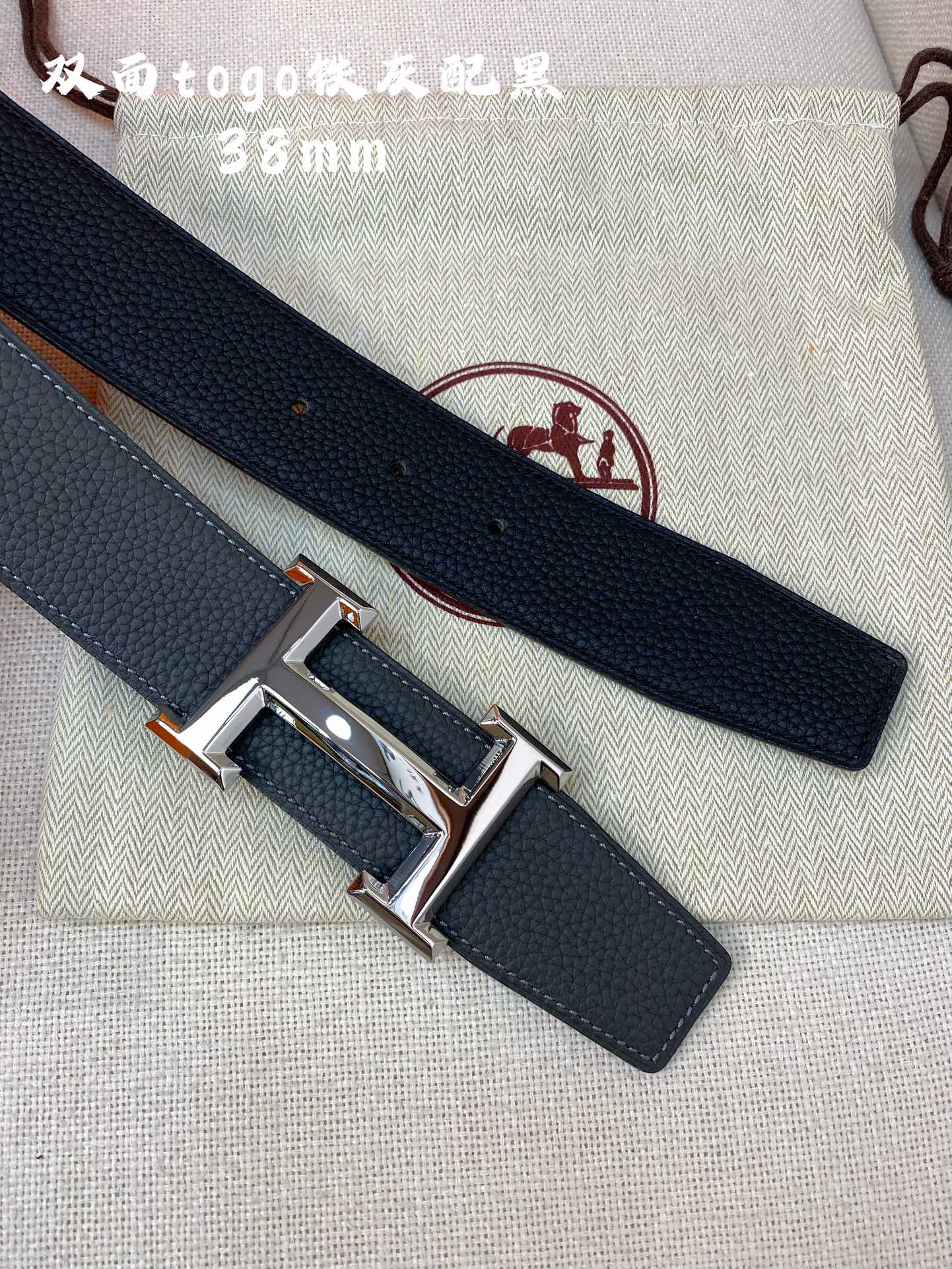 Hermes-HBELTBUCKLE&REVERSIBLELEATHERSTRAmm爱马仕专柜同步进口e