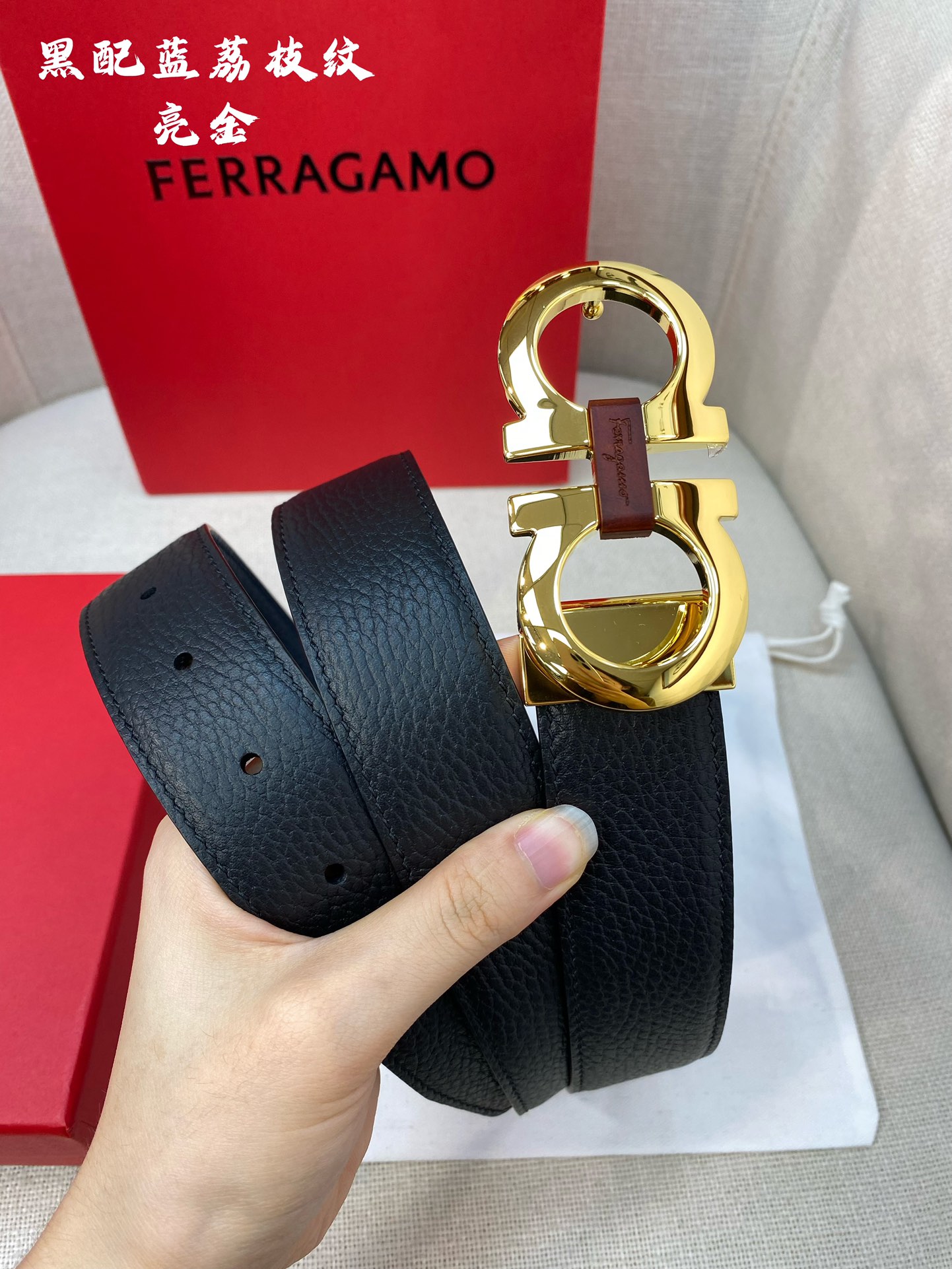 菲拉格慕 Ferragamo 高定典藏奢华工坊高定皮带腰带配饰 #DDBCF70F 5