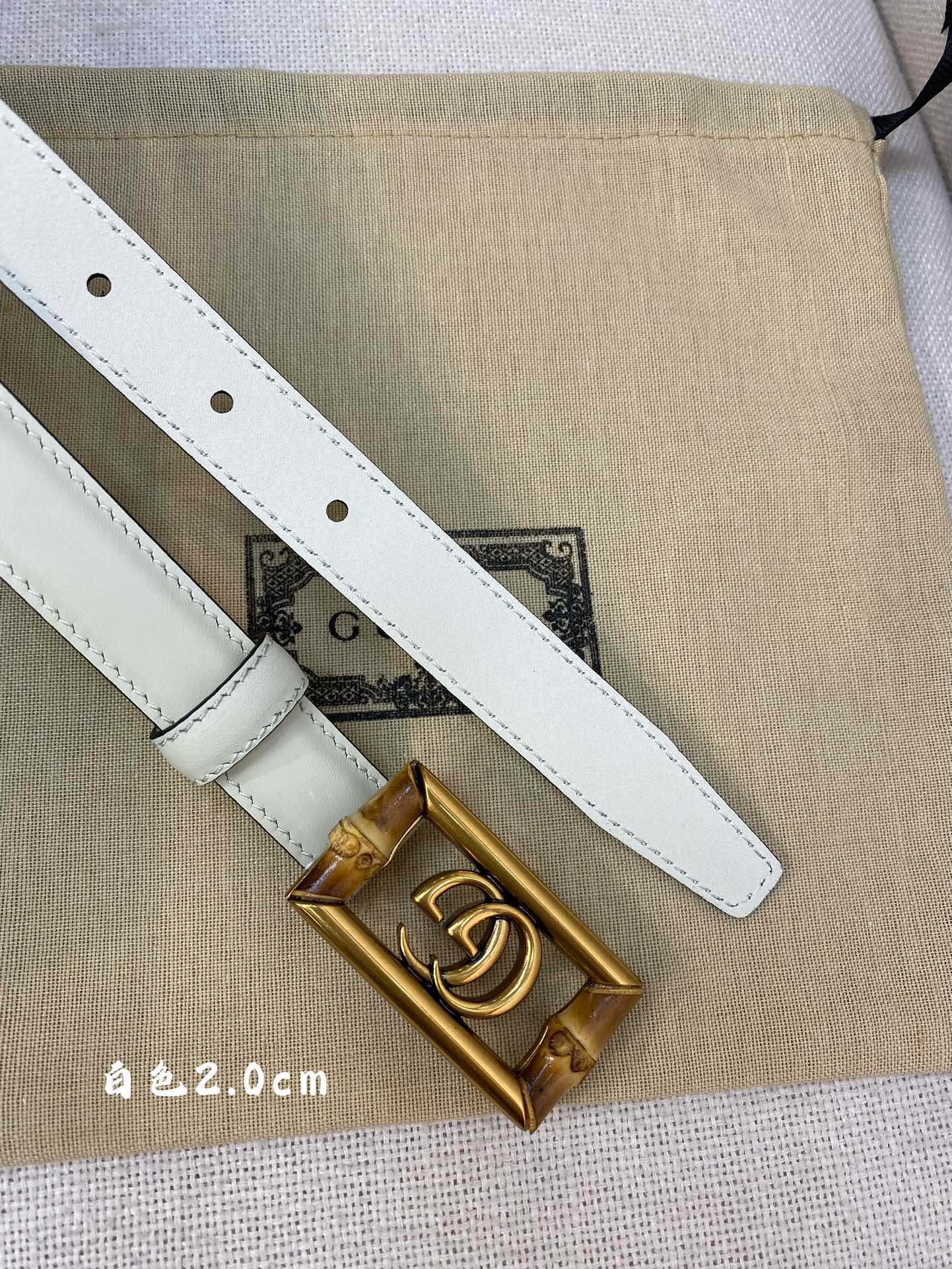 Gucci古奇官网经典正品规格2.0cm原版品质头层小牛皮搭配进口底