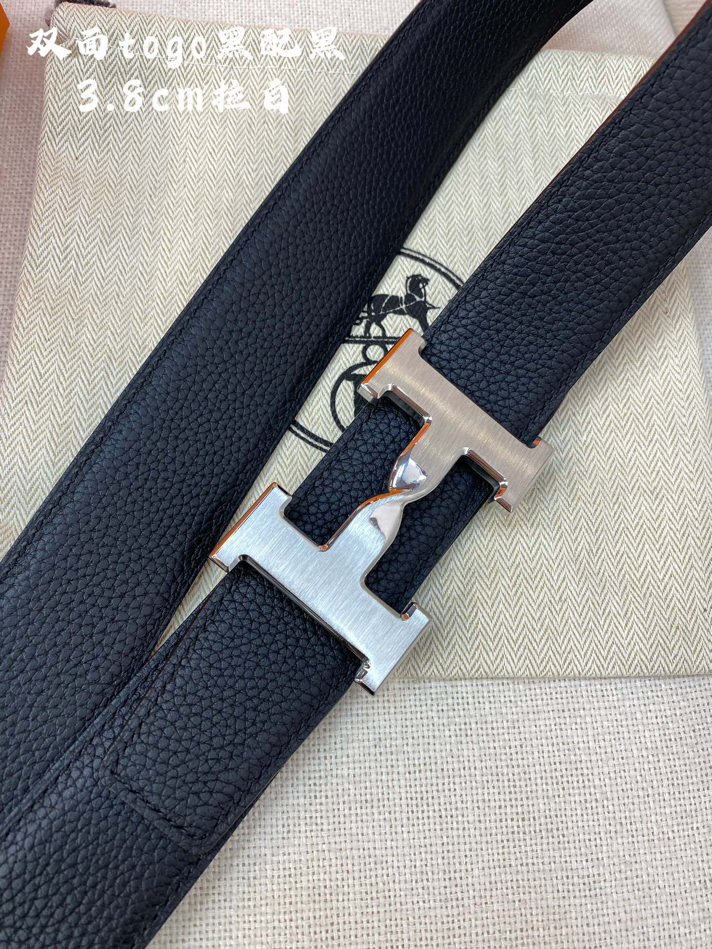 Hermes-HBELTBUCKLE&REVERSIBLELEATHERSTRAmm爱马仕专柜同步进口e