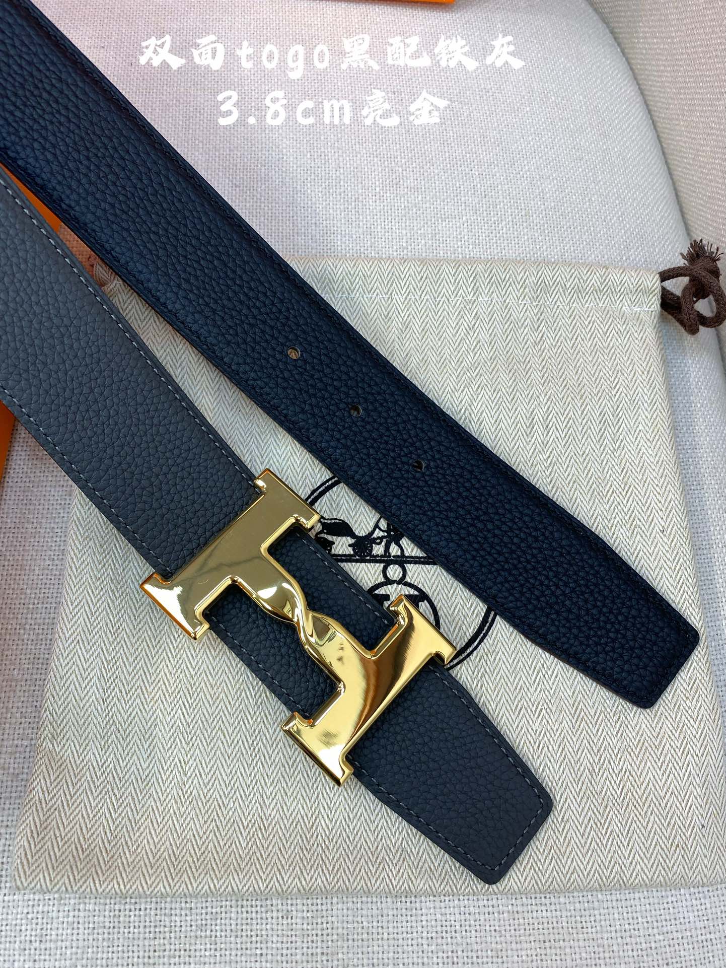 Hermes-HBELTBUCKLE&REVERSIBLELEATHERSTRAmm爱马仕专柜同步进口e