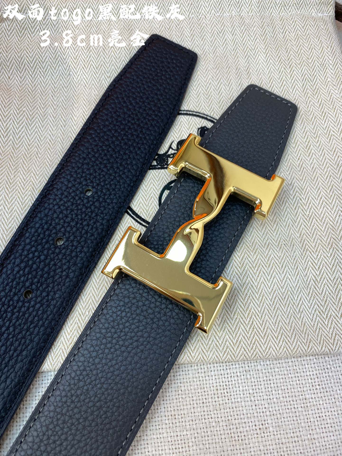 Hermes-HBELTBUCKLE&REVERSIBLELEATHERSTRAmm爱马仕专柜同步进口e