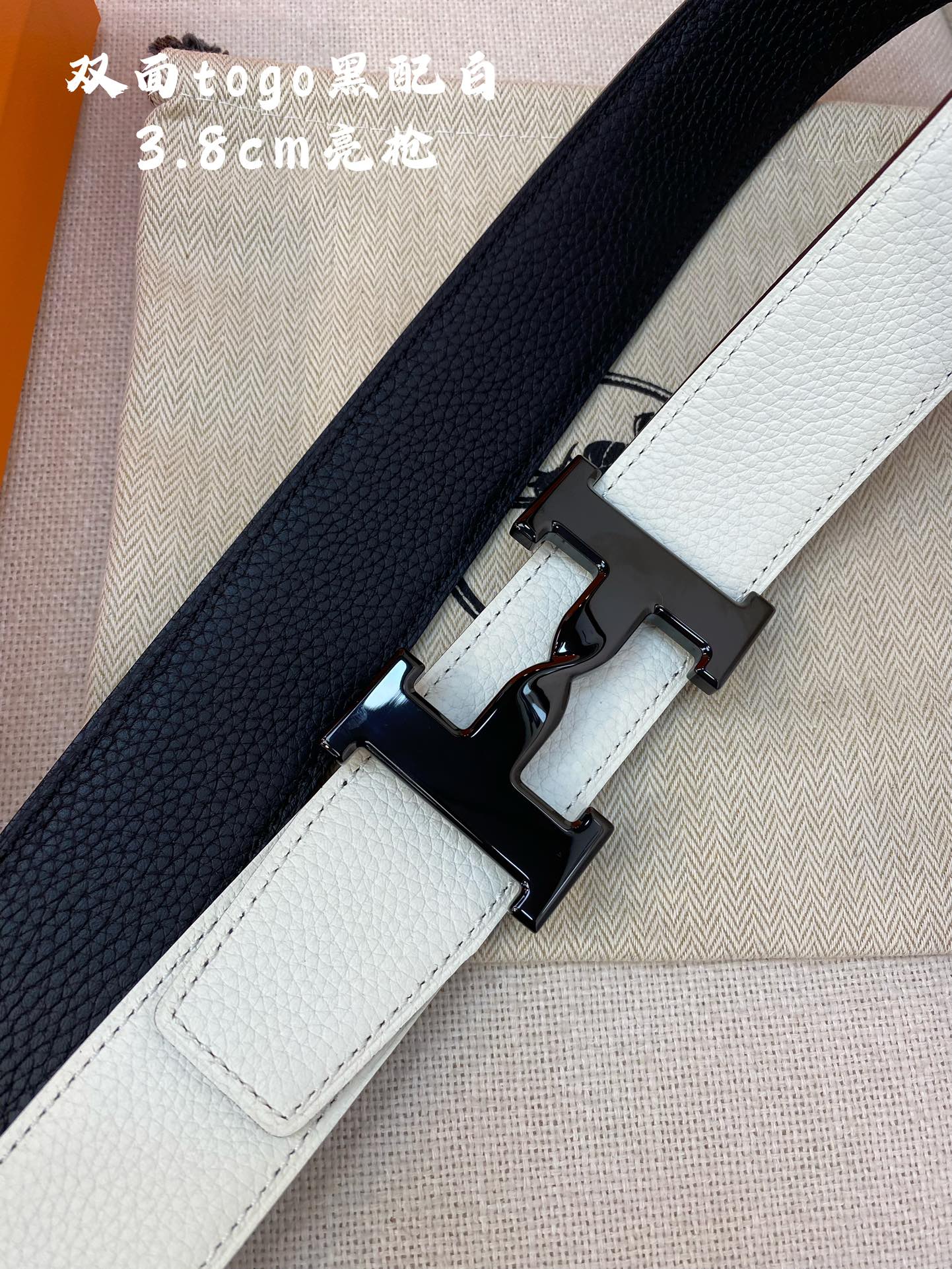 Hermes-HBELTBUCKLE&REVERSIBLELEATHERSTRAmm爱马仕专柜同步进口e