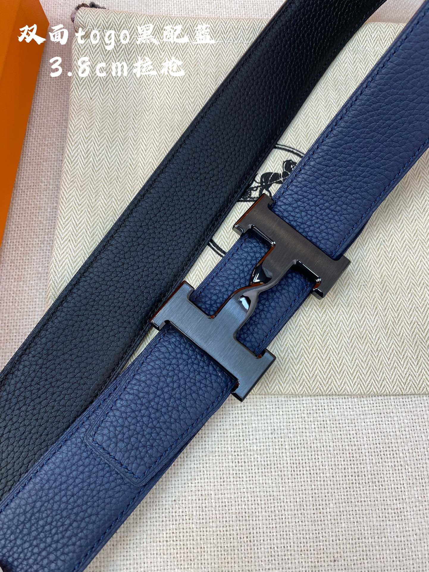 Hermes-HBELTBUCKLE&REVERSIBLELEATHERSTRAmm爱马仕专柜同步进口e