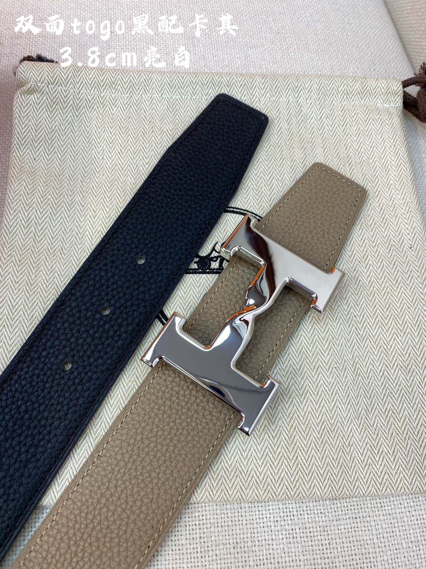 Hermes-HBELTBUCKLE&REVERSIBLELEATHERSTRAmm爱马仕专柜同步进口e