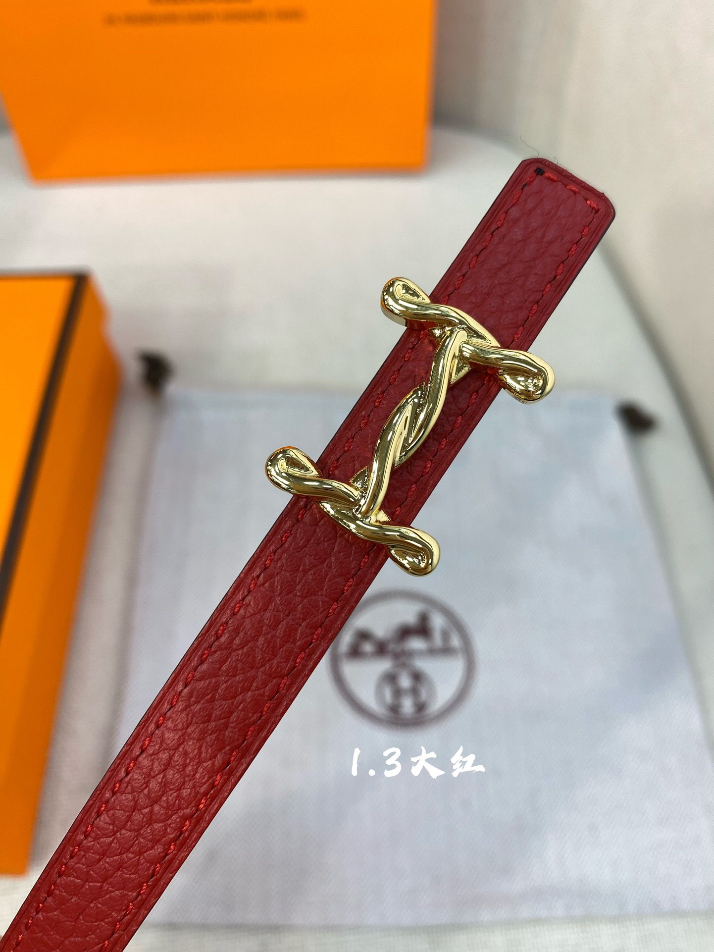 官网同步-hermes-Glenan皮帶扣&雙面皮腰帶13MM鍍鈀金属皮带扣小牛皮双面腰带