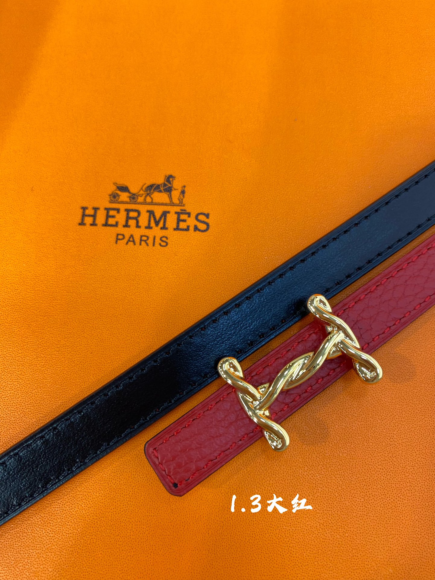 官网同步-hermes-Glenan皮帶扣&雙面皮腰帶13MM鍍鈀金属皮带扣小牛皮双面腰带