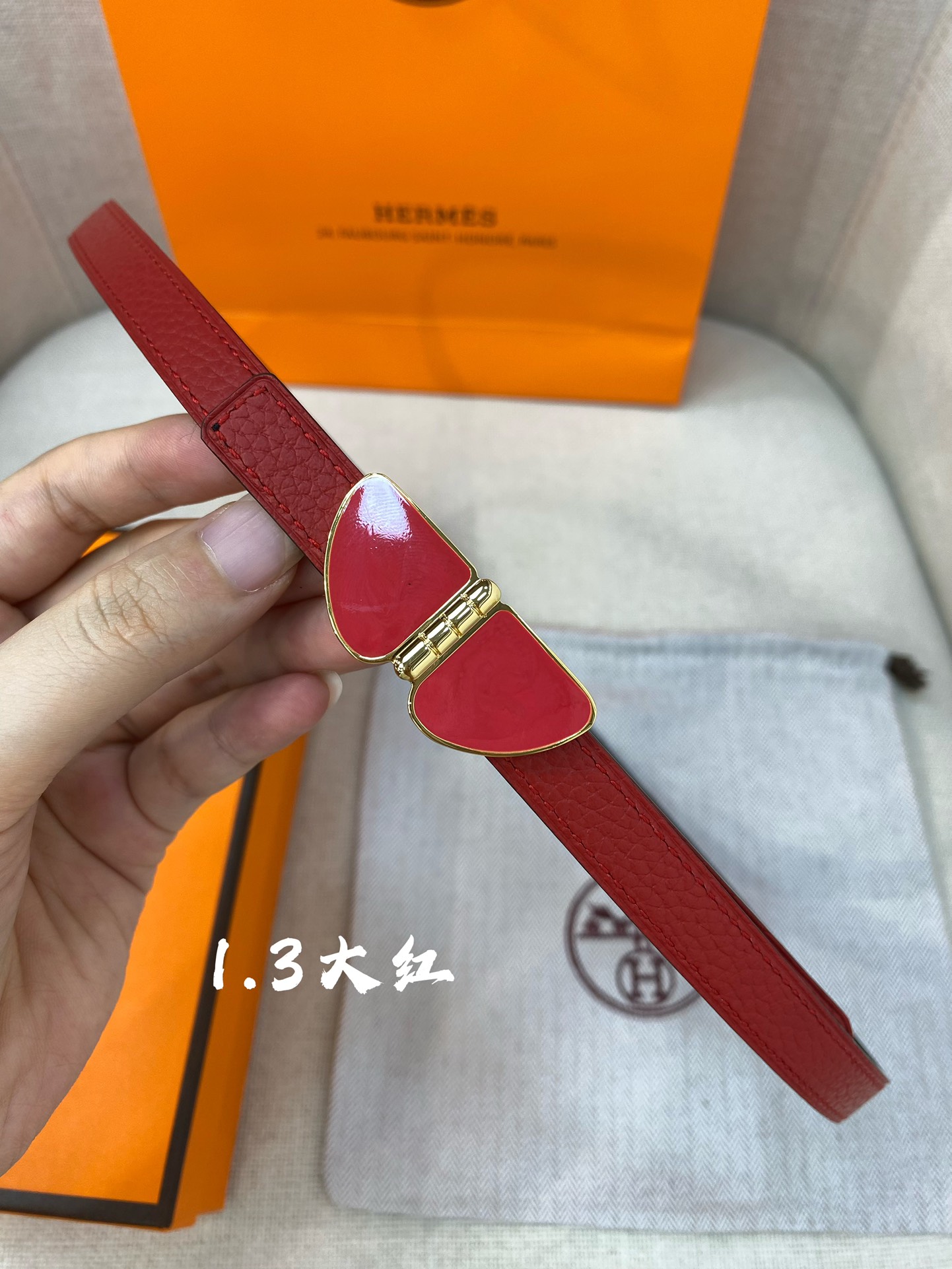 官网同步-hermes-Glenan皮帶扣&雙面皮腰帶13MM鍍鈀金属皮带扣小牛皮双面腰带