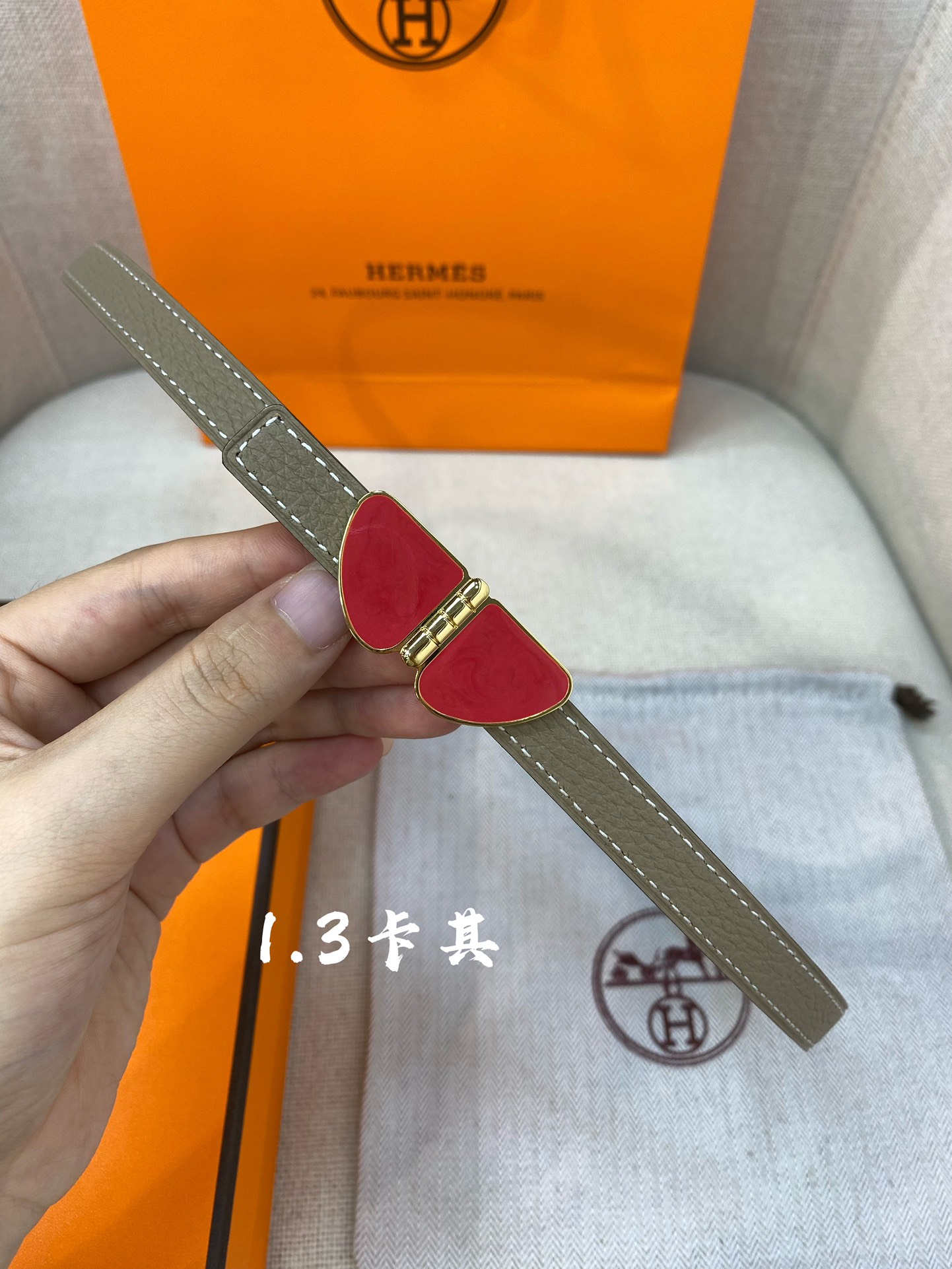 官网同步-hermes-Glenan皮帶扣&雙面皮腰帶13MM鍍鈀金属皮带扣小牛皮双面腰带