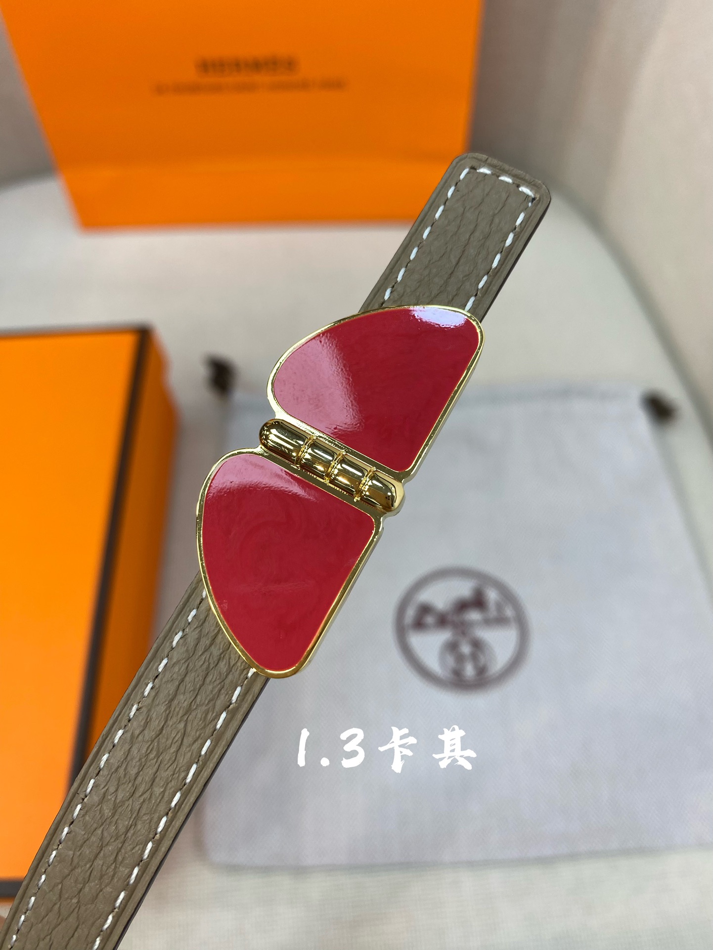 官网同步-hermes-Glenan皮帶扣&雙面皮腰帶13MM鍍鈀金属皮带扣小牛皮双面腰带