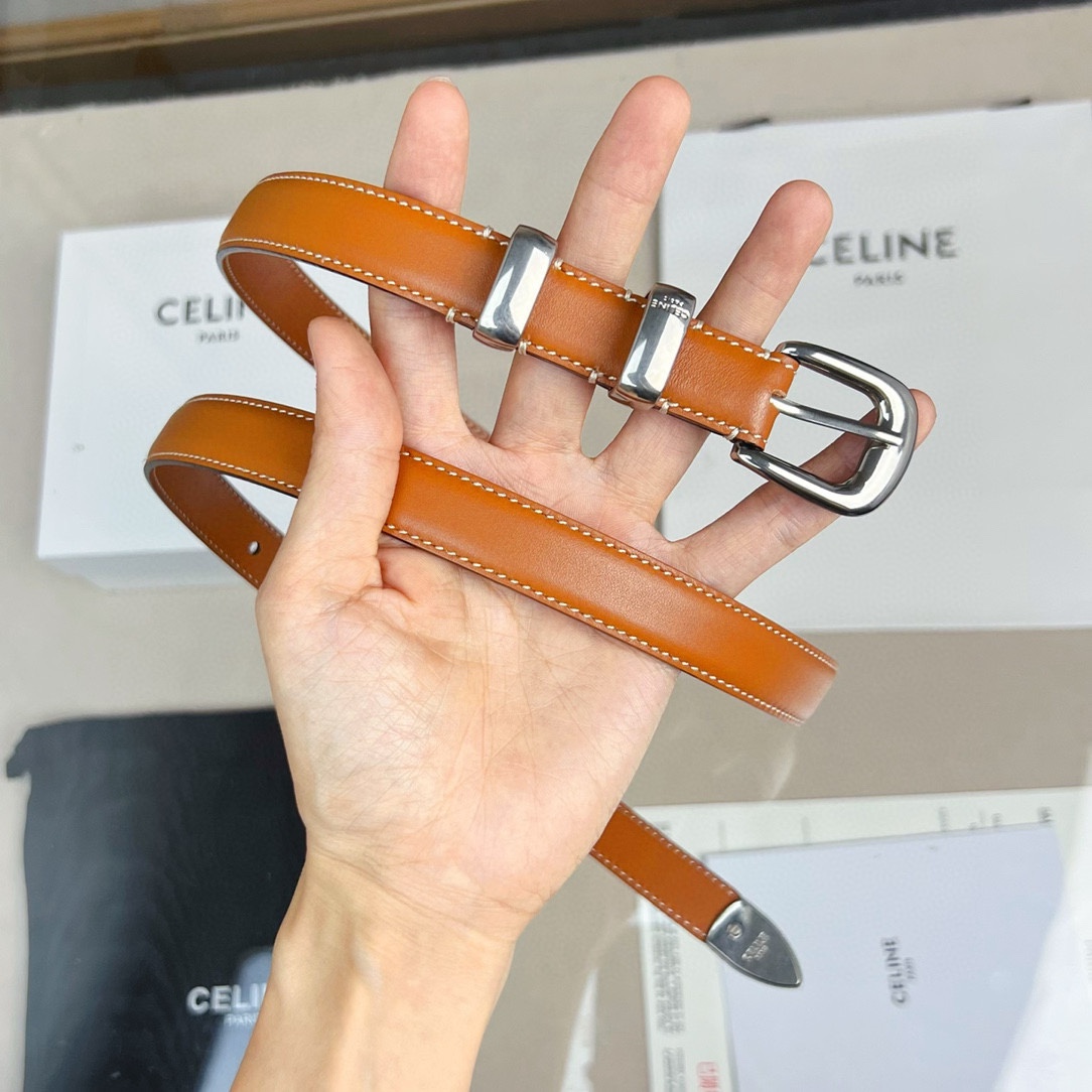p165 代购正品级🛳赛琳 女士腰带 céline 2022春夏新款 正品复刻，细节完美凯旋门腰带 1.8cm精品 铜扣 织带拼接牛皮腰带.