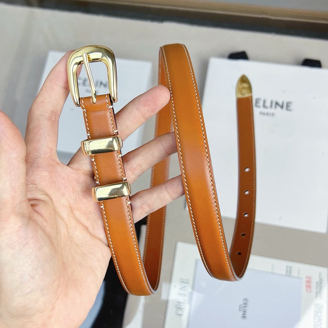 p165 代购正品级🛳赛琳 女士腰带 céline 2022春夏新款 正品复刻，细节完美凯旋门腰带 1.8cm精品 铜扣 织带拼接牛皮腰带.