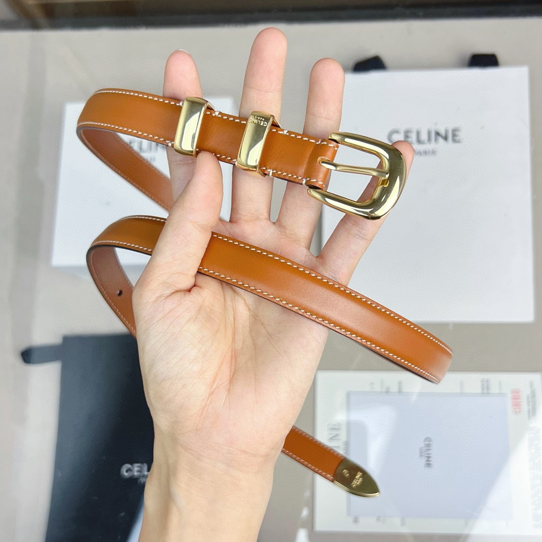 p165 代购正品级🛳赛琳 女士腰带 céline 2022春夏新款 正品复刻，细节完美凯旋门腰带 1.8cm精品 铜扣 织带拼接牛皮腰带.