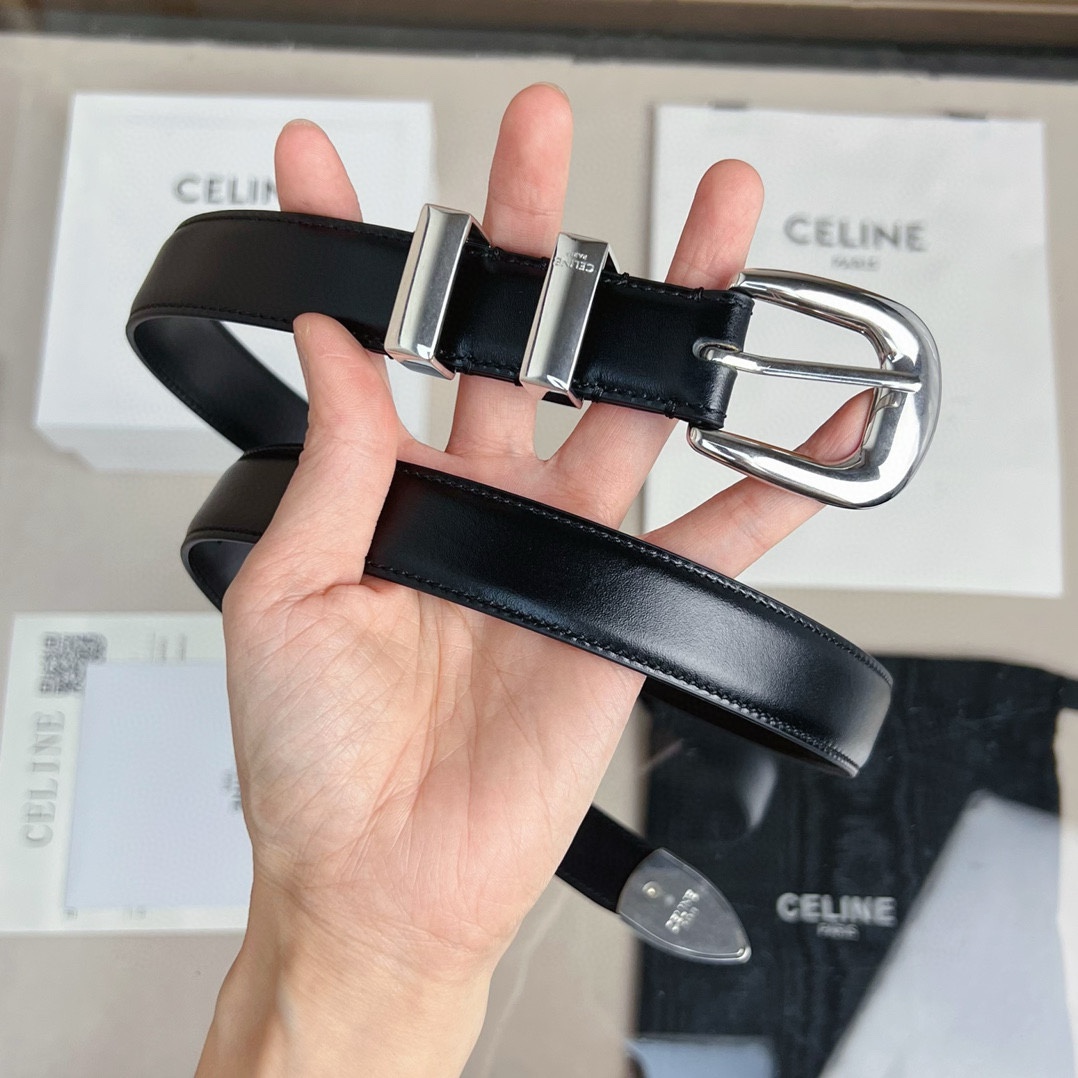 p165 代购正品级🛳赛琳 女士腰带 céline 2022春夏新款 正品复刻，细节完美凯旋门腰带 2.5cm精品 铜扣 织带拼接牛皮腰带.
