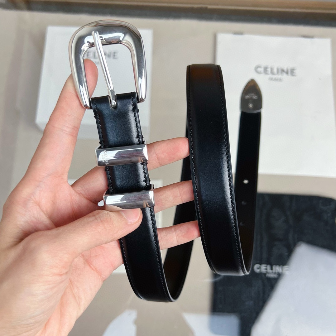 p165 代购正品级🛳赛琳 女士腰带 céline 2022春夏新款 正品复刻，细节完美凯旋门腰带 2.5cm精品 铜扣 织带拼接牛皮腰带.
