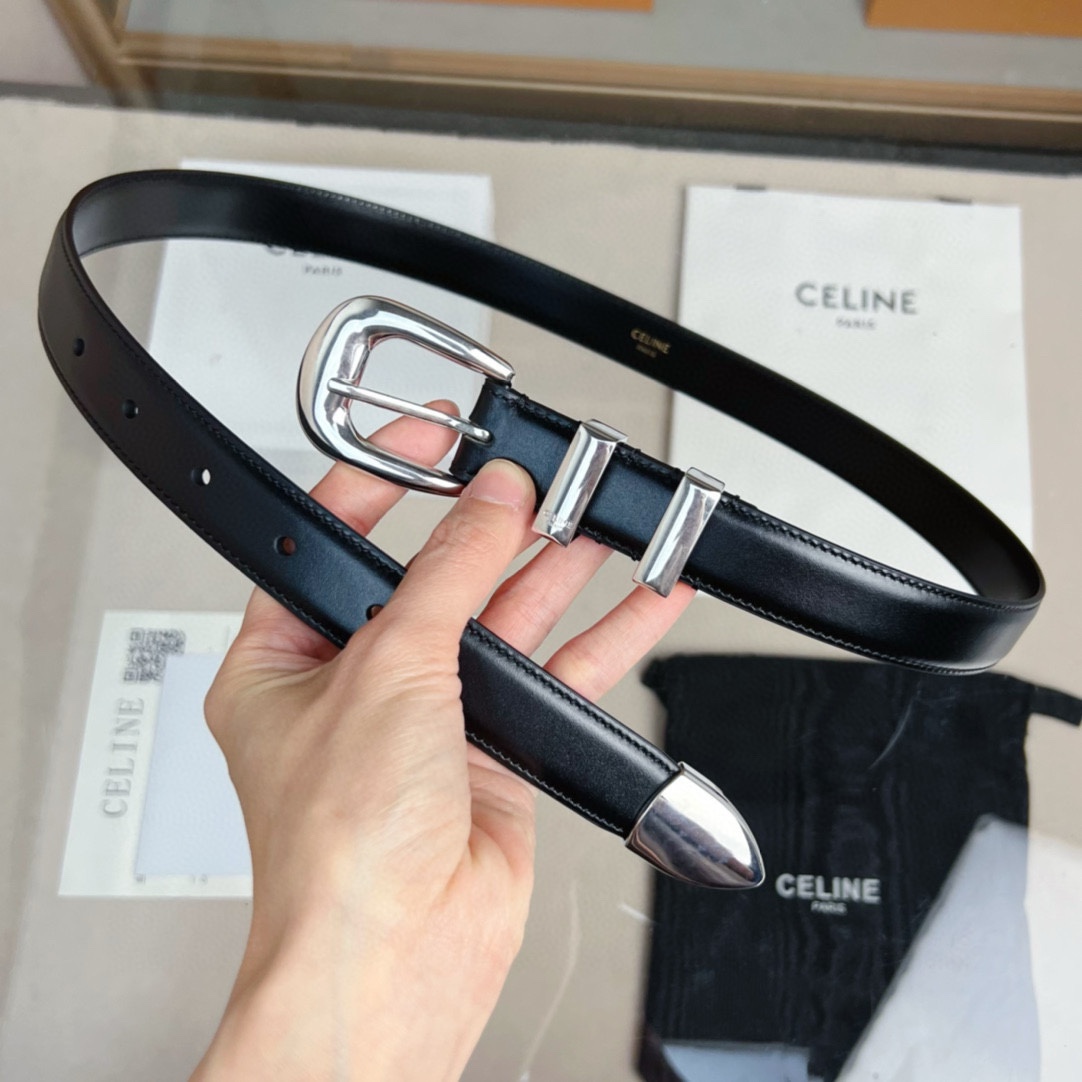 p165 代购正品级🛳赛琳 女士腰带 céline 2022春夏新款 正品复刻，细节完美凯旋门腰带 2.5cm精品 铜扣 织带拼接牛皮腰带.