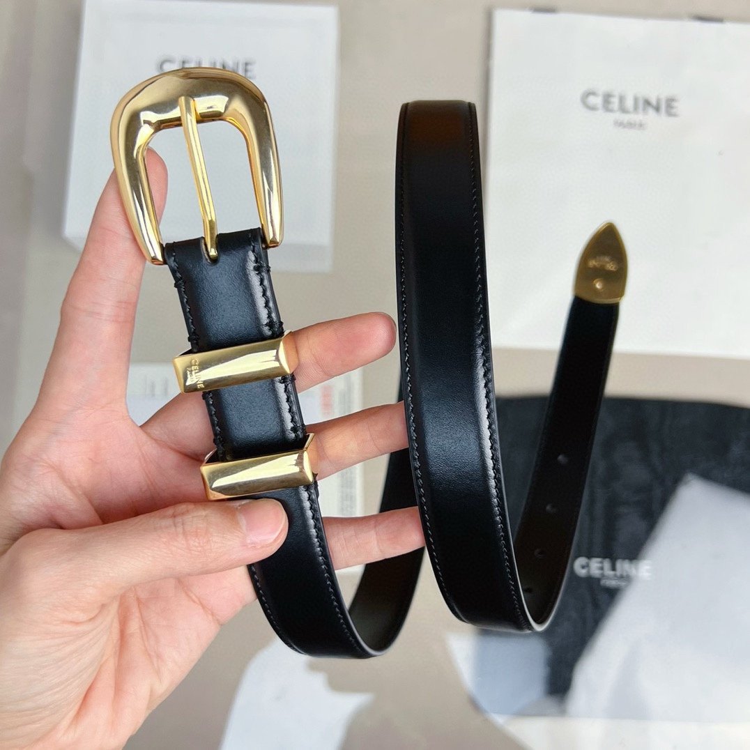 p165 代购正品级🛳赛琳 女士腰带 céline 2022春夏新款 正品复刻，细节完美凯旋门腰带 2.5cm精品 铜扣 织带拼接牛皮腰带.