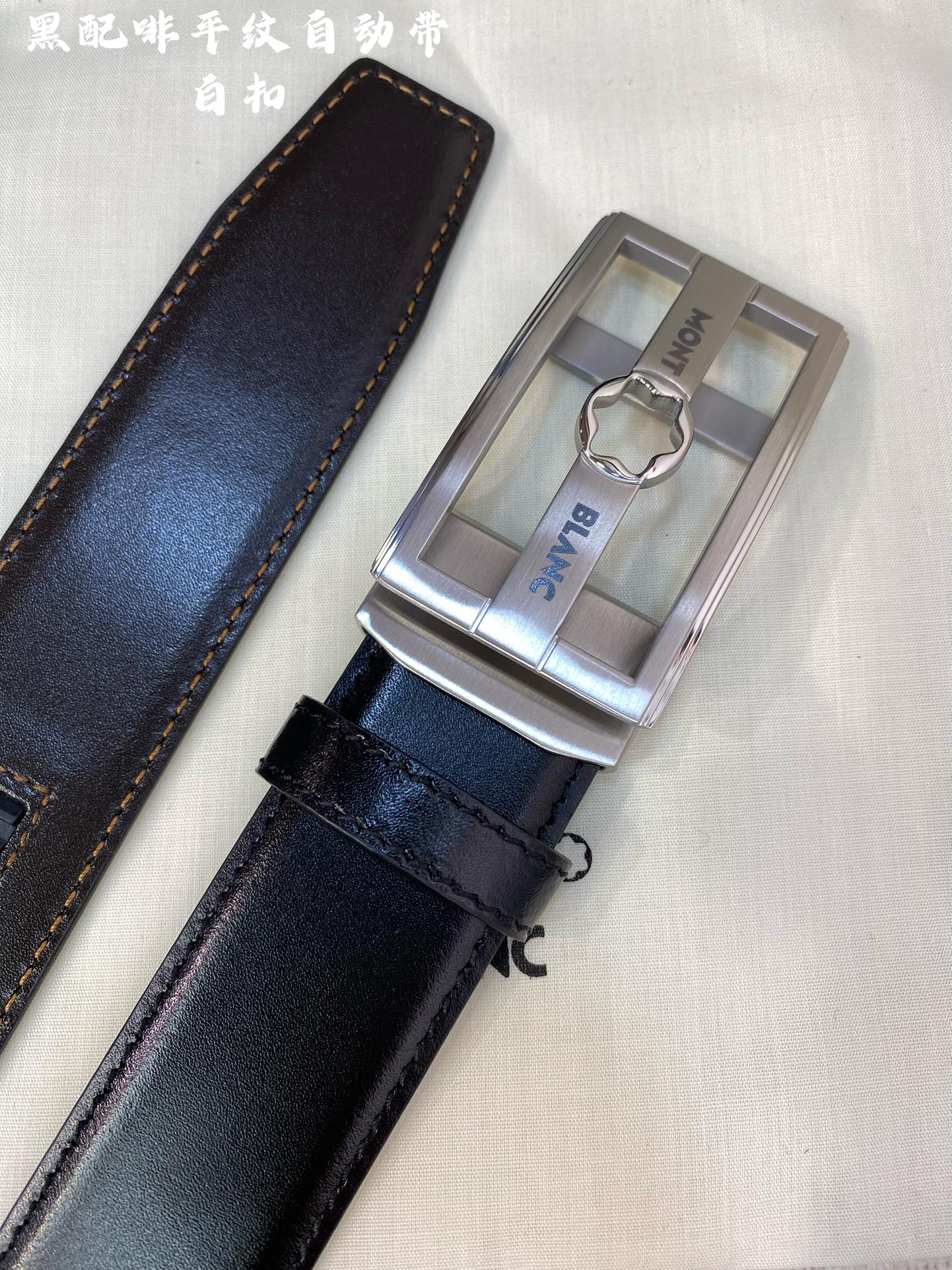 MontBlanc Riemen Mannen Stalen gesp