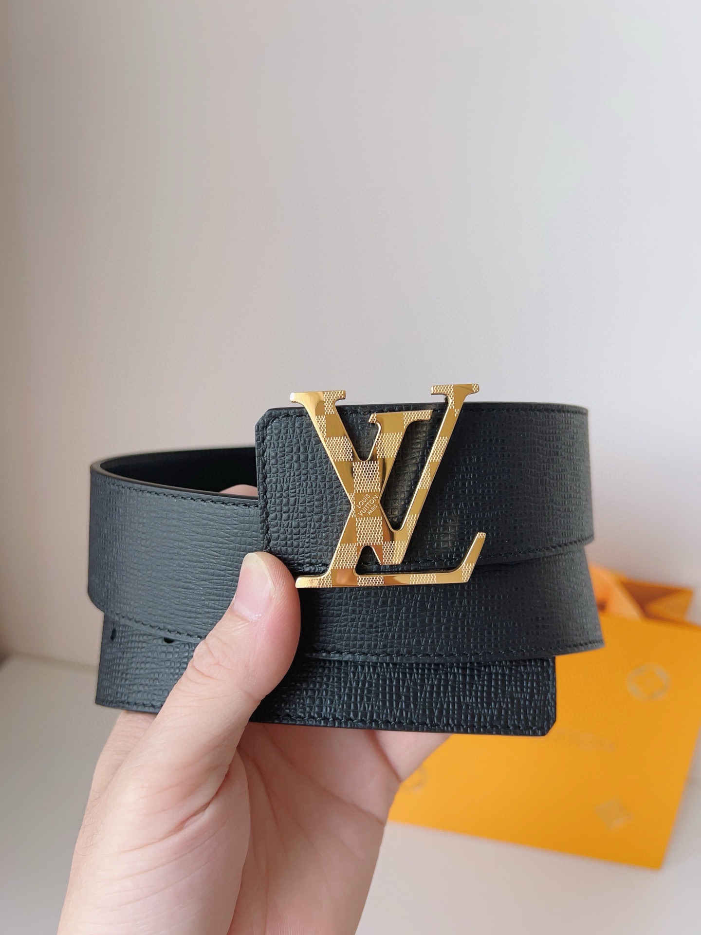 Louis Vuitton AAAAA+
 Cinturón EXCLUSIVO BARATO
 Hombres Piel de vaca Cuero