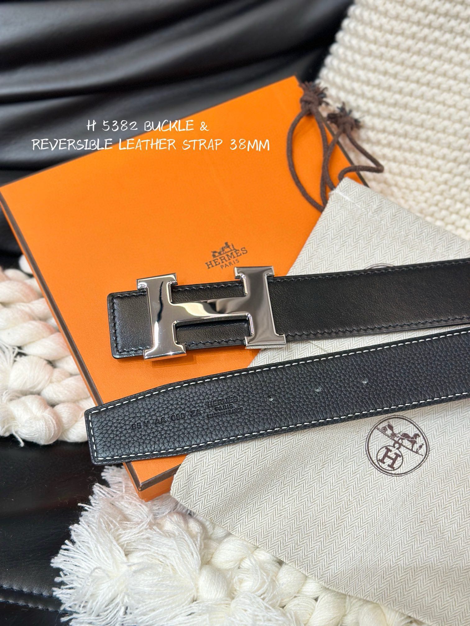 Hermes-HBELTBUCKLE&REVERSIBLELEATHERSTRAmm爱马仕专柜同步进口e