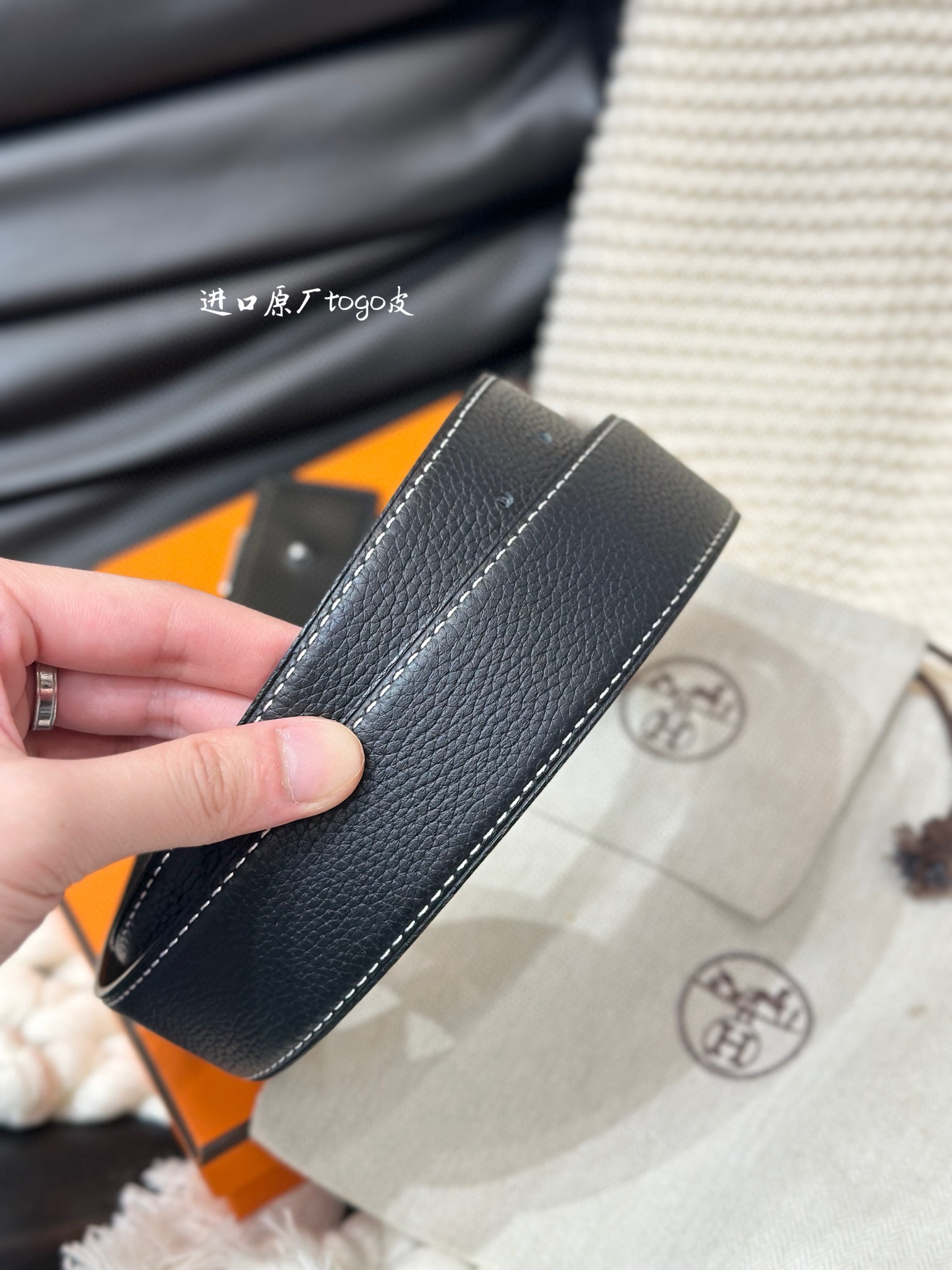 Hermes-HBELTBUCKLE&REVERSIBLELEATHERSTRAmm爱马仕专柜同步进口e