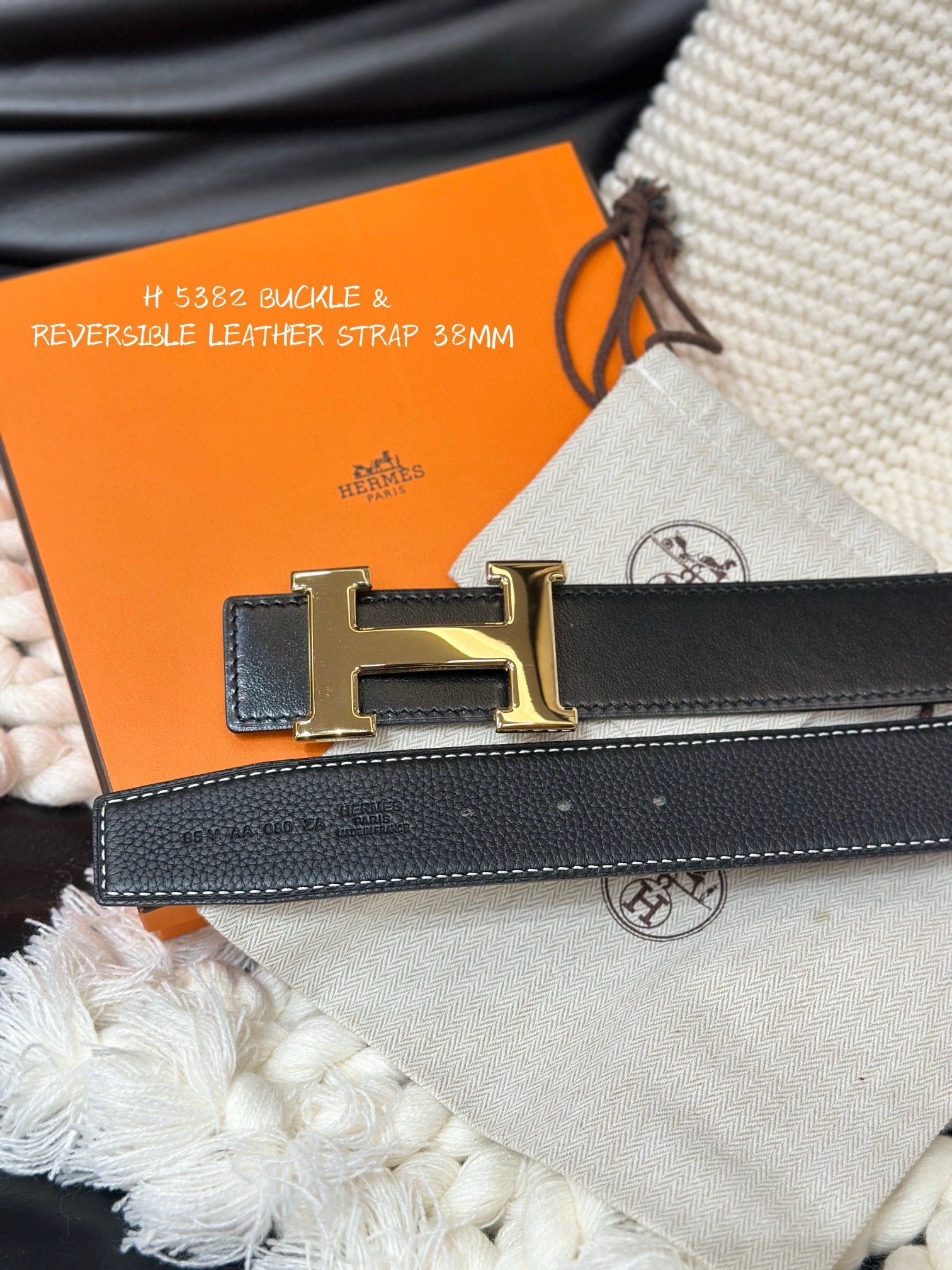 Hermes-HBELTBUCKLE&REVERSIBLELEATHERSTRAmm爱马仕专柜同步进口e