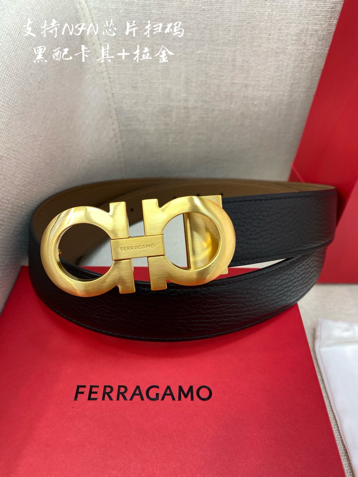[Ferragamo Belts]Ferragamo wide 3.5cm haute custom men
