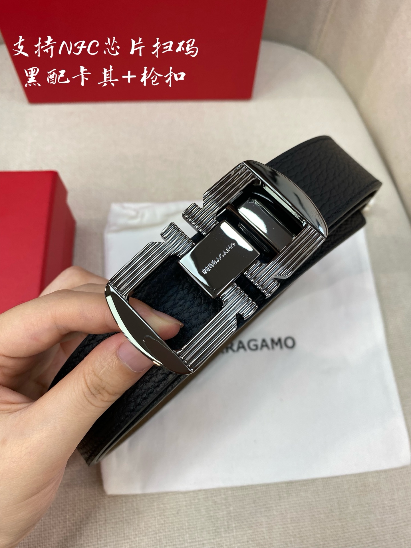 🅿️150 菲拉格慕F3.5cm高级定制款男士皮带 ，双面进口牛皮，自行选择搭配 真材实料 很有质感 时尚经典不失风范 可自行裁剪 ！