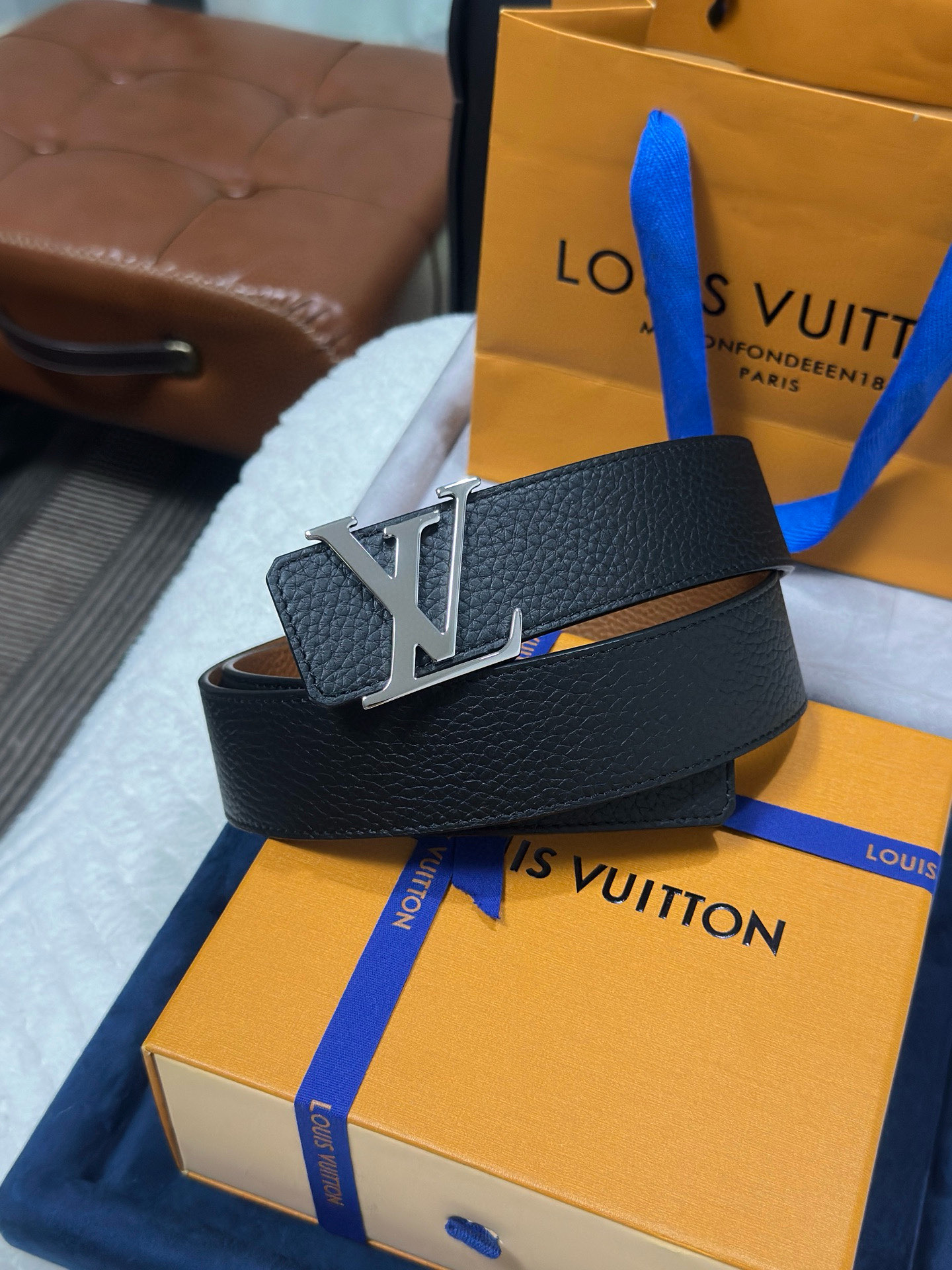 High-End LV Male Belts: Premium Louis Vuitton Leather and Quality Craftsmanship