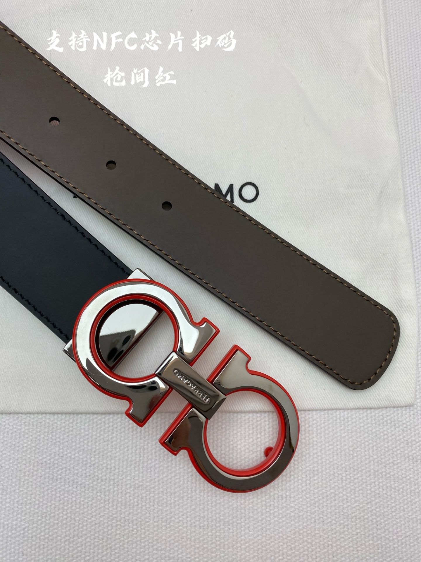 Ferragamo 代购级 菲拉格慕 ，双面进口牛皮，自行选择搭配 真材实料 很有质感 不失风范 可自行裁剪