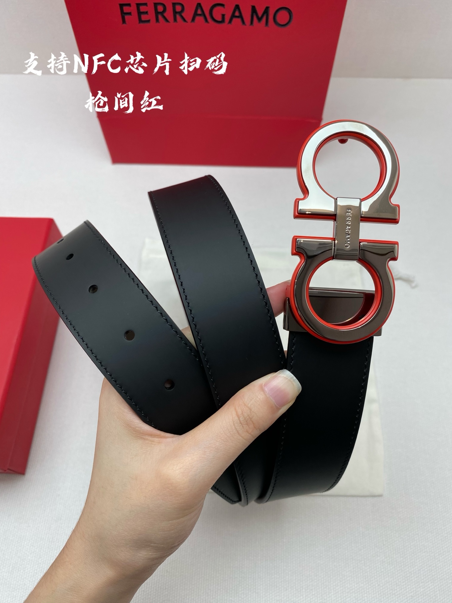 Ferragamo 代购级 菲拉格慕 ，双面进口牛皮，自行选择搭配 真材实料 很有质感 不失风范 可自行裁剪