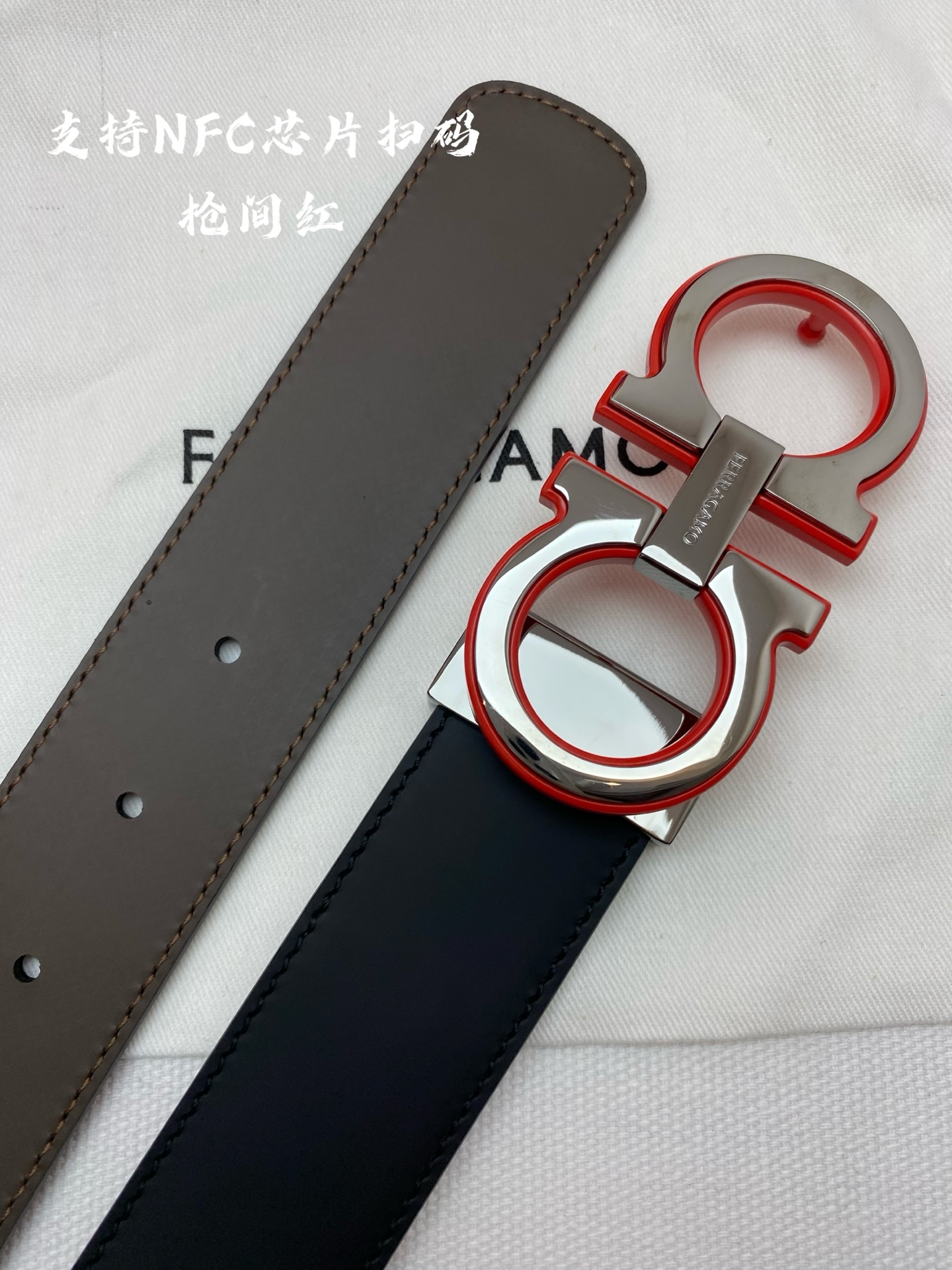 Ferragamo 代购级 菲拉格慕 ，双面进口牛皮，自行选择搭配 真材实料 很有质感 不失风范 可自行裁剪