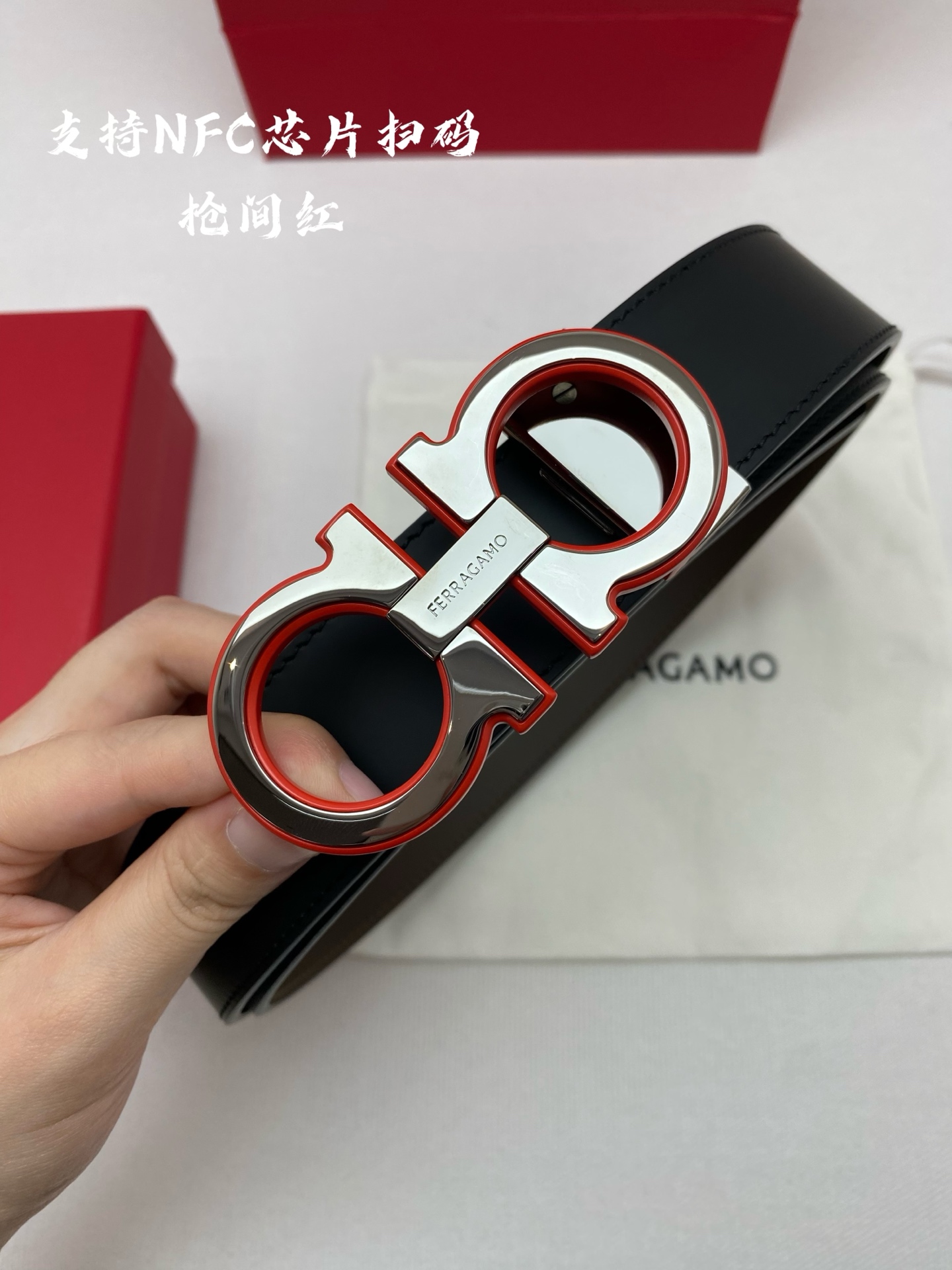 Ferragamo 代购级 菲拉格慕 ，双面进口牛皮，自行选择搭配 真材实料 很有质感 不失风范 可自行裁剪