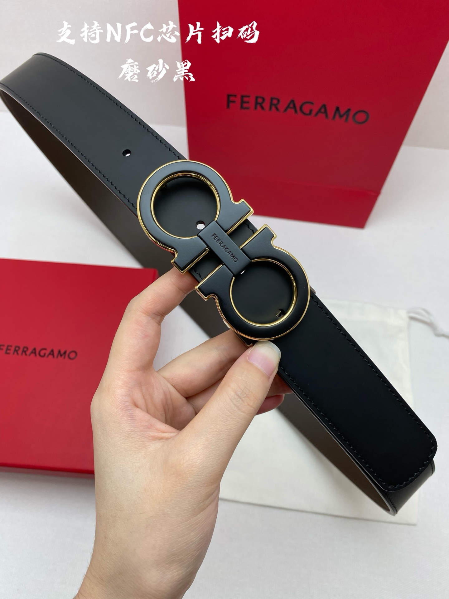 Ferragamo 代购级 菲拉格慕 ，双面进口牛皮，自行选择搭配 真材实料 很有质感 不失风范 可自行裁剪