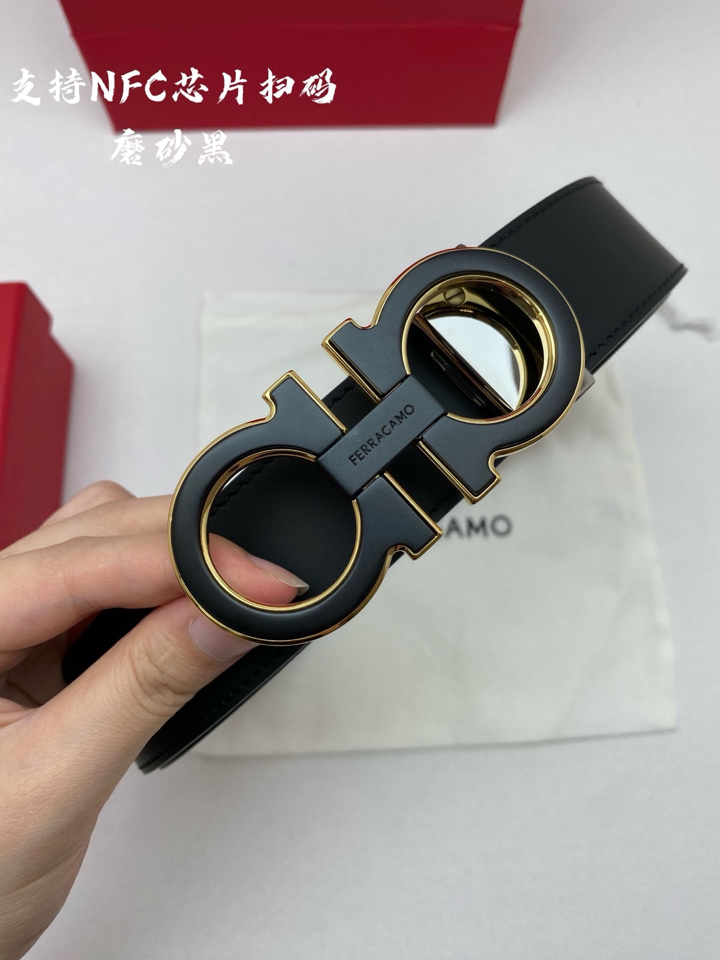Ferragamo 代购级 菲拉格慕 ，双面进口牛皮，自行选择搭配 真材实料 很有质感 不失风范 可自行裁剪