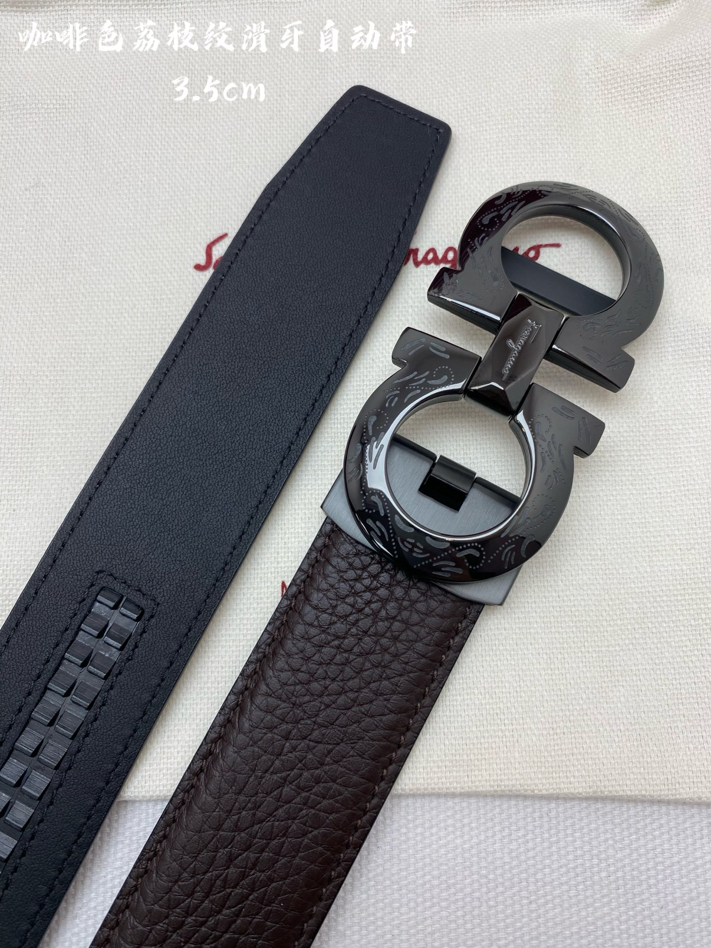 NO:740930,Fila men's automatic belt - width 34MM 316 fine steel buckle, exquisitely crafted, soft to the touch, can be cut, belt19860909菲拉男士自动腰带- 宽度34MM 316精品钢扣 精工打造 手感柔软 可以裁剪,皮带,Belt