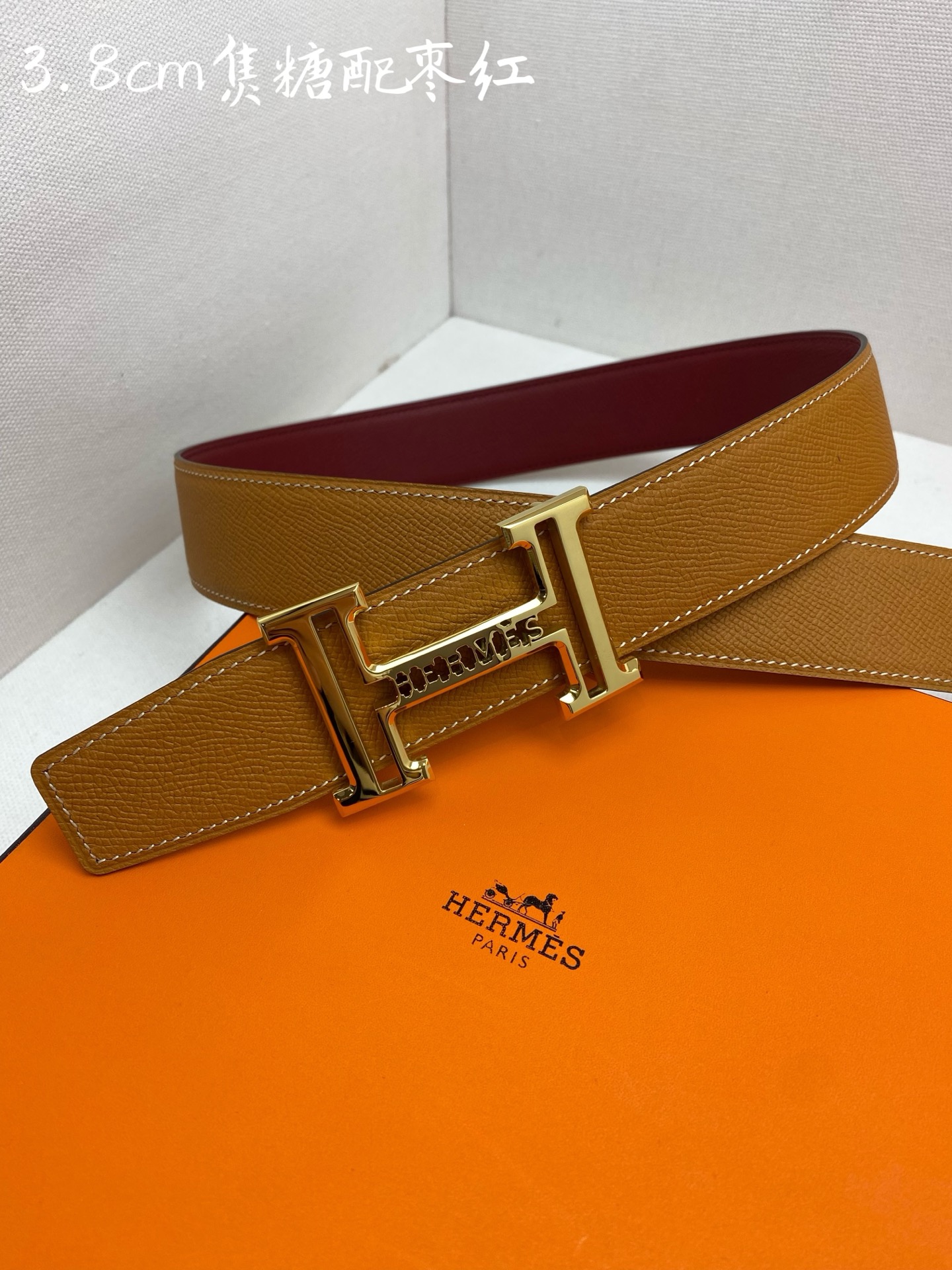 Hermes-38MM 爱马仕专柜同步 进epsom双面小牛皮 精钢精品五金 双面可用🅿️160