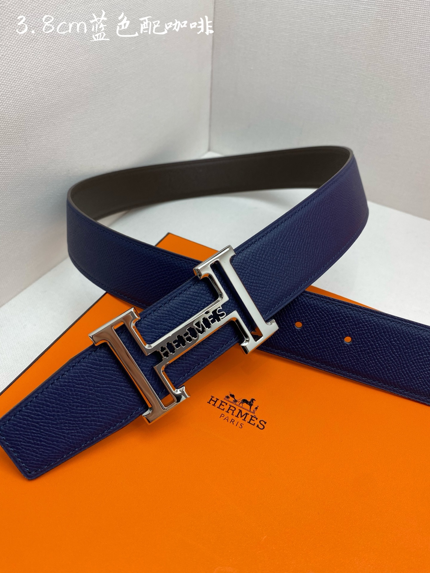 Hermes-38MM 爱马仕专柜同步 进epsom双面小牛皮 精钢精品五金 双面可用🅿️160