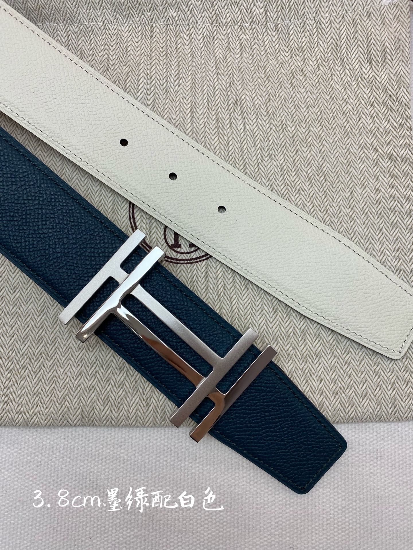 Hermes-38MM 爱马仕专柜同步 进epsom双面小牛皮 精钢精品五金 双面可用🅿️160