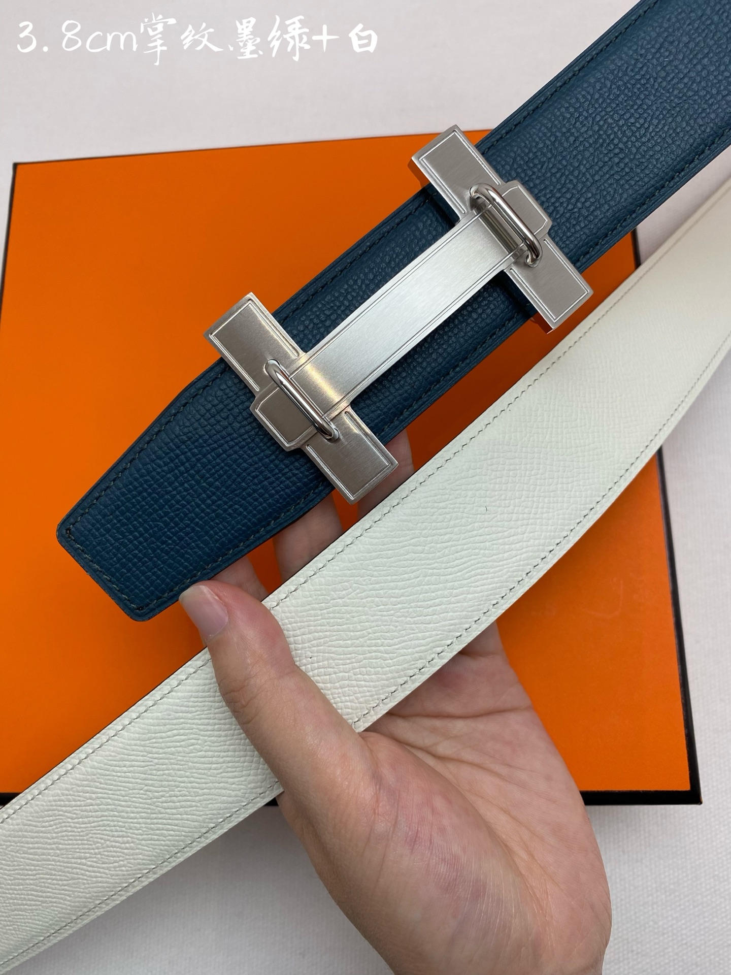 Hermes-38MM 爱马仕专柜同步 进ePsom双面小牛皮 精钢精品五金 双面可用