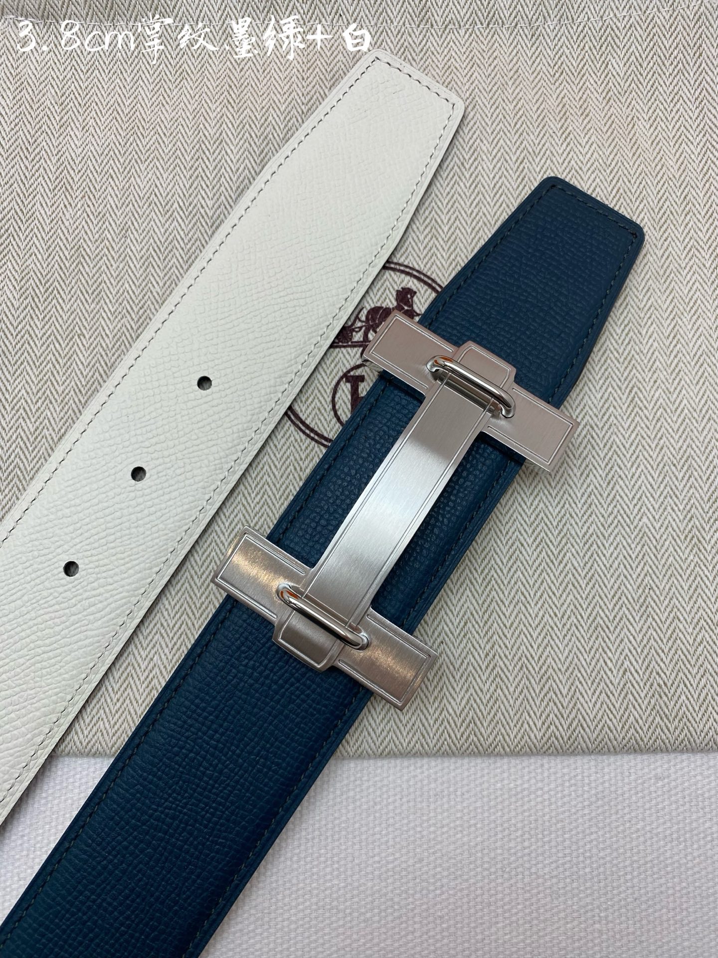Hermes-38MM 爱马仕专柜同步 进ePsom双面小牛皮 精钢精品五金 双面可用